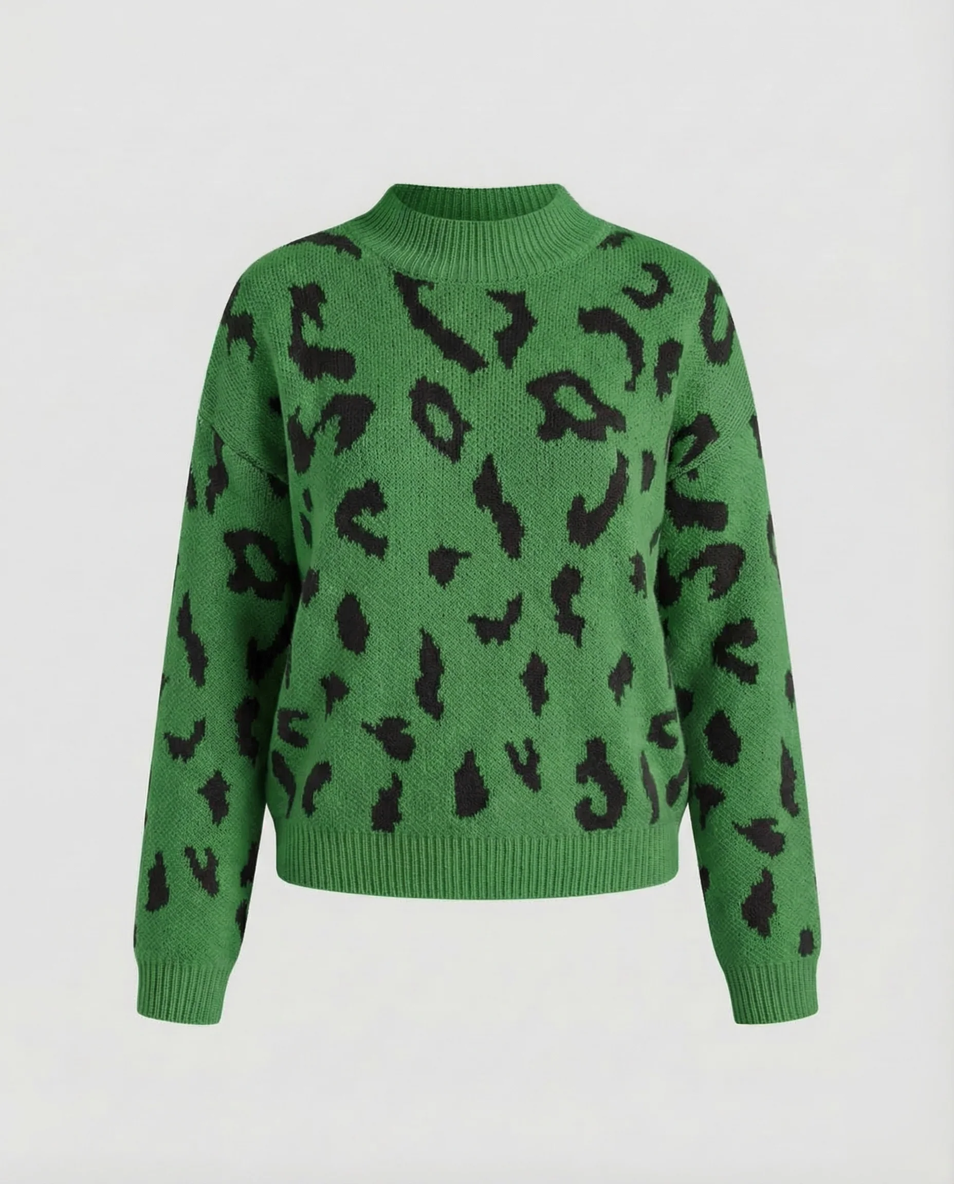 Damen Strickpullover Tierprint - Image 9