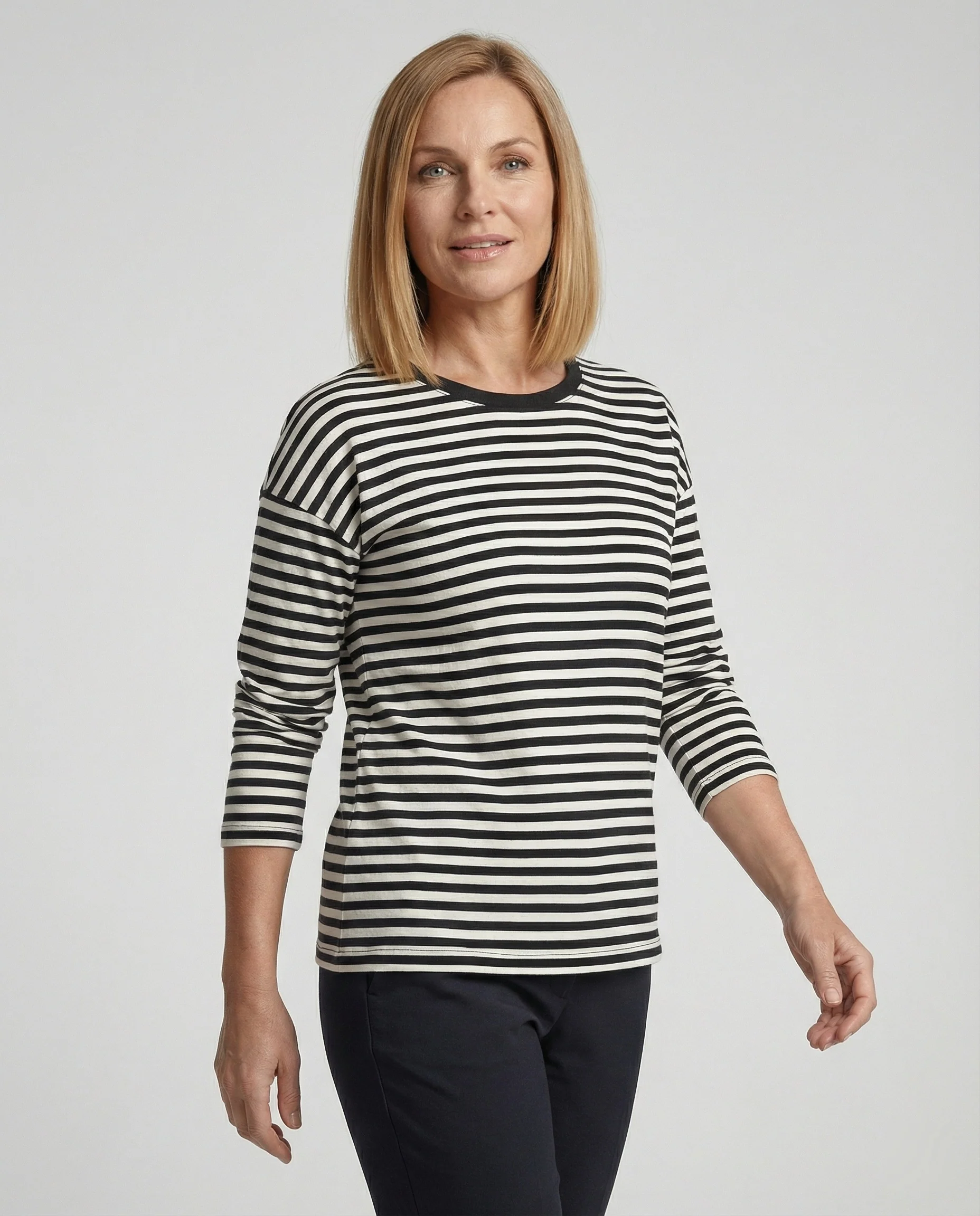 Freizeitkleidung Damen Longsleeve Breton