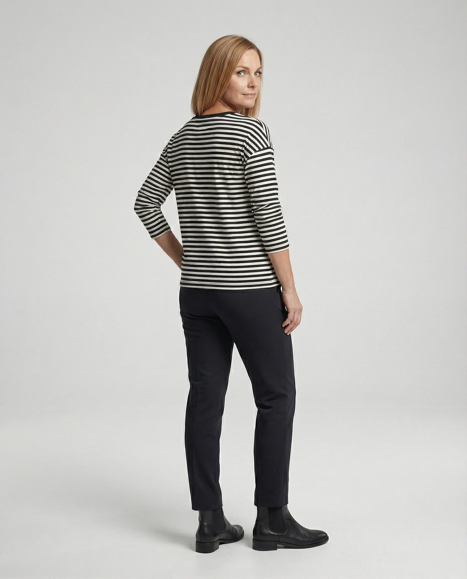 Freizeitkleidung Damen Longsleeve Breton - Image 3