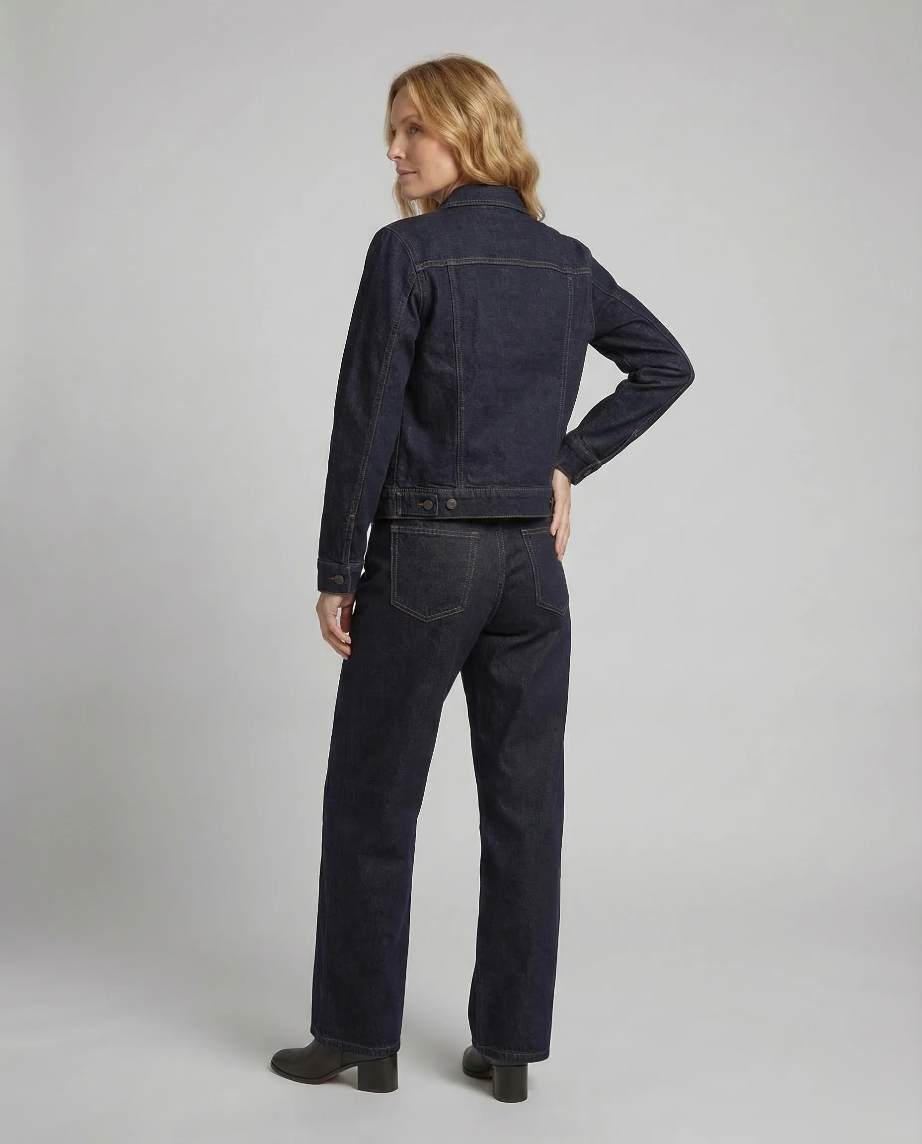 Damen Denim Zweiteiler Set - Image 3