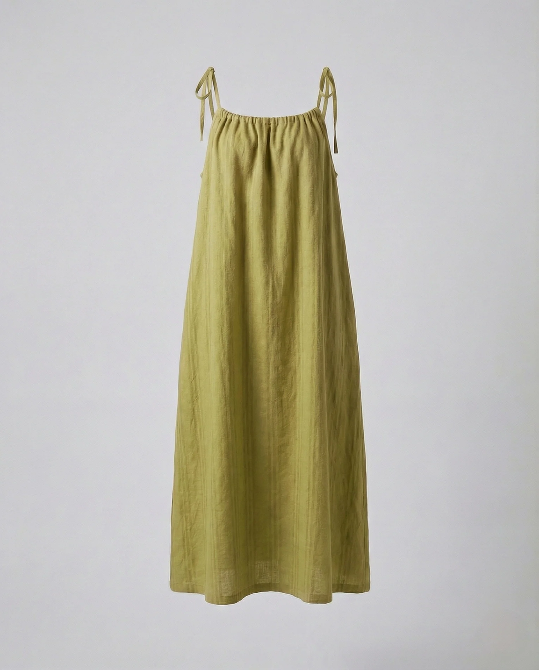 Damen Leinen Maxikleid mit Spaghettiträgern - Image 10