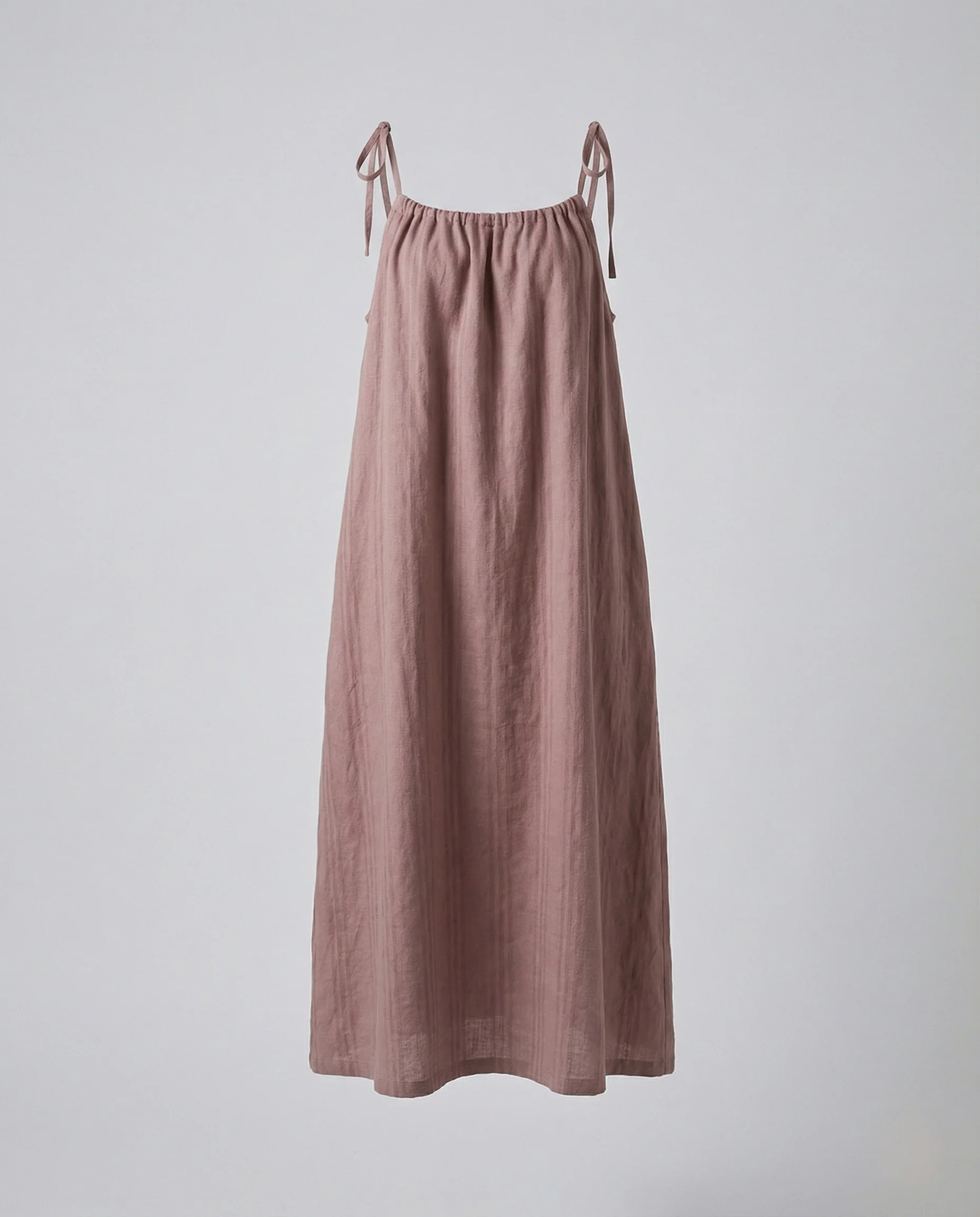 Damen Leinen Maxikleid mit Spaghettiträgern - Image 5