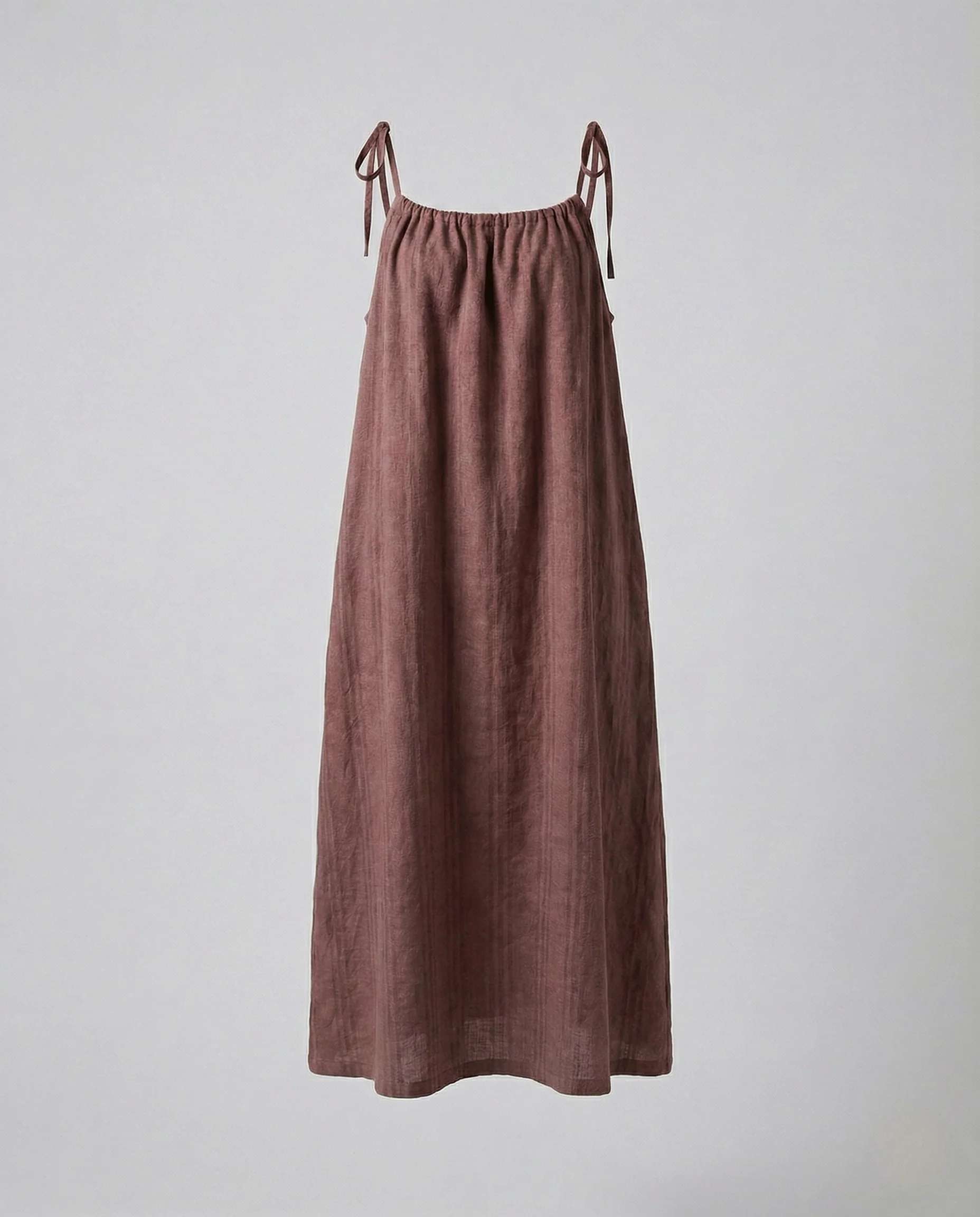 Damen Leinen Maxikleid mit Spaghettiträgern - Image 6