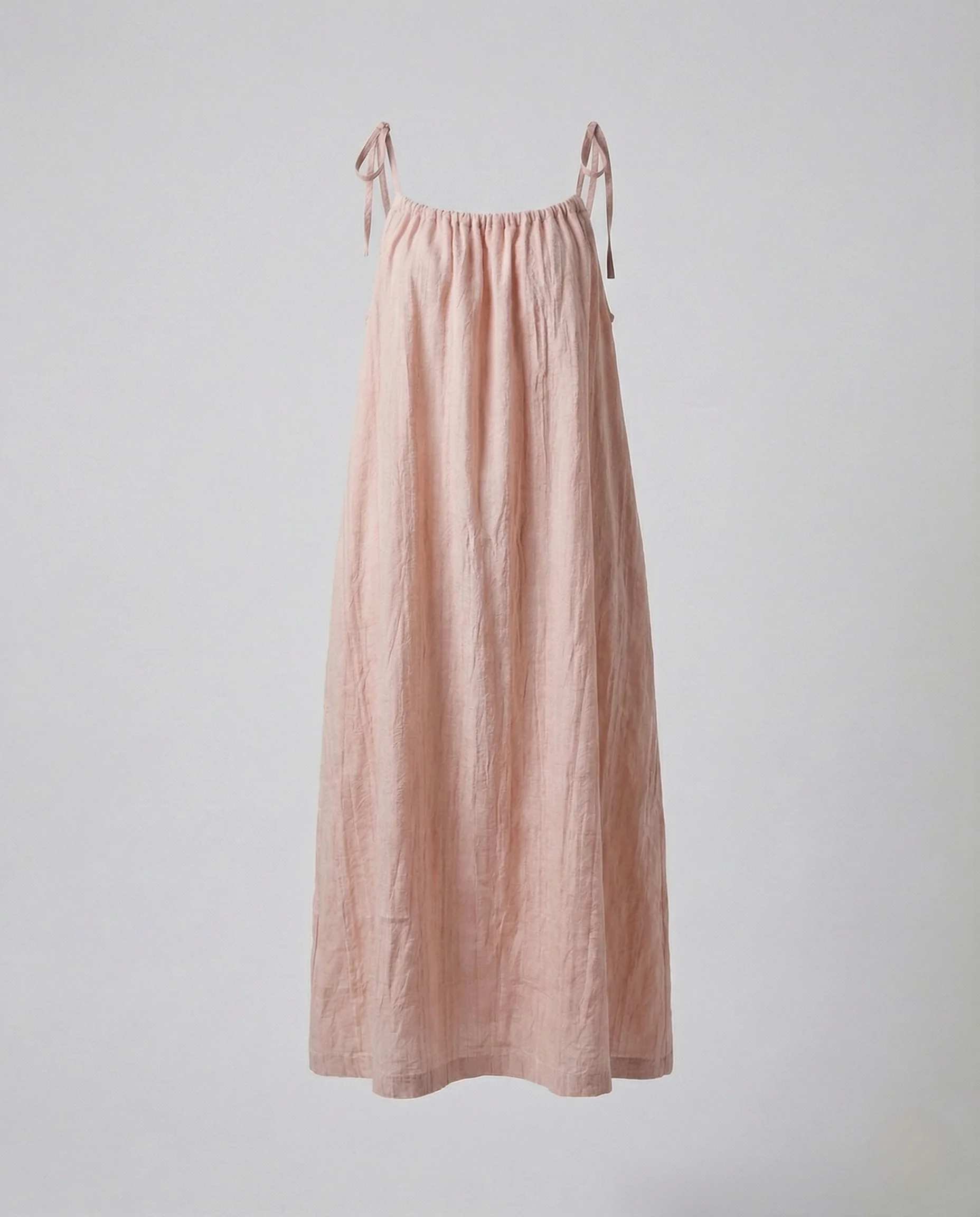 Damen Leinen Maxikleid mit Spaghettiträgern - Image 9