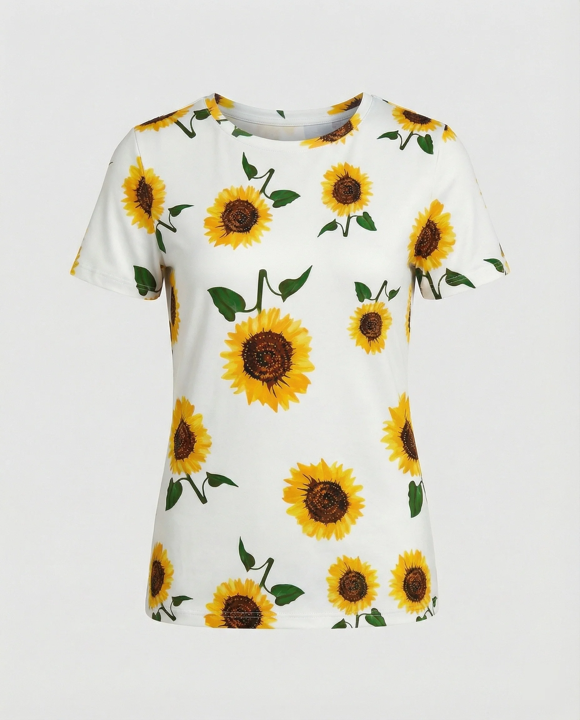 Kurzarmshirt Damen Mit Blumenprint - Image 20