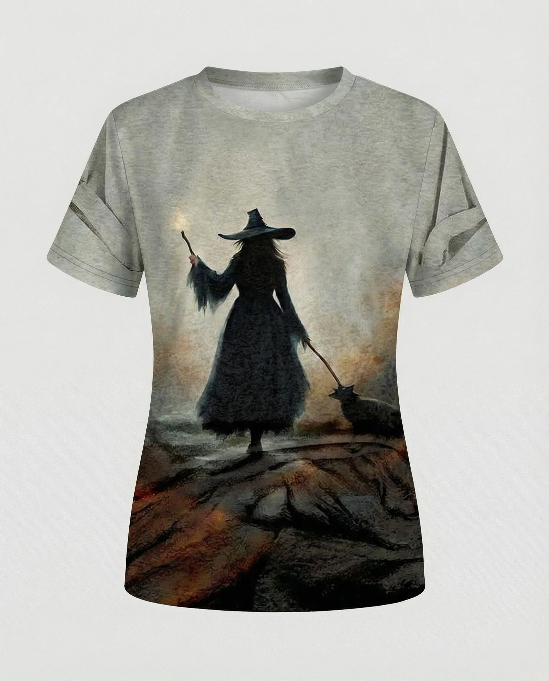 Kurzarmshirt Damen Mit Blumenprint - Image 5