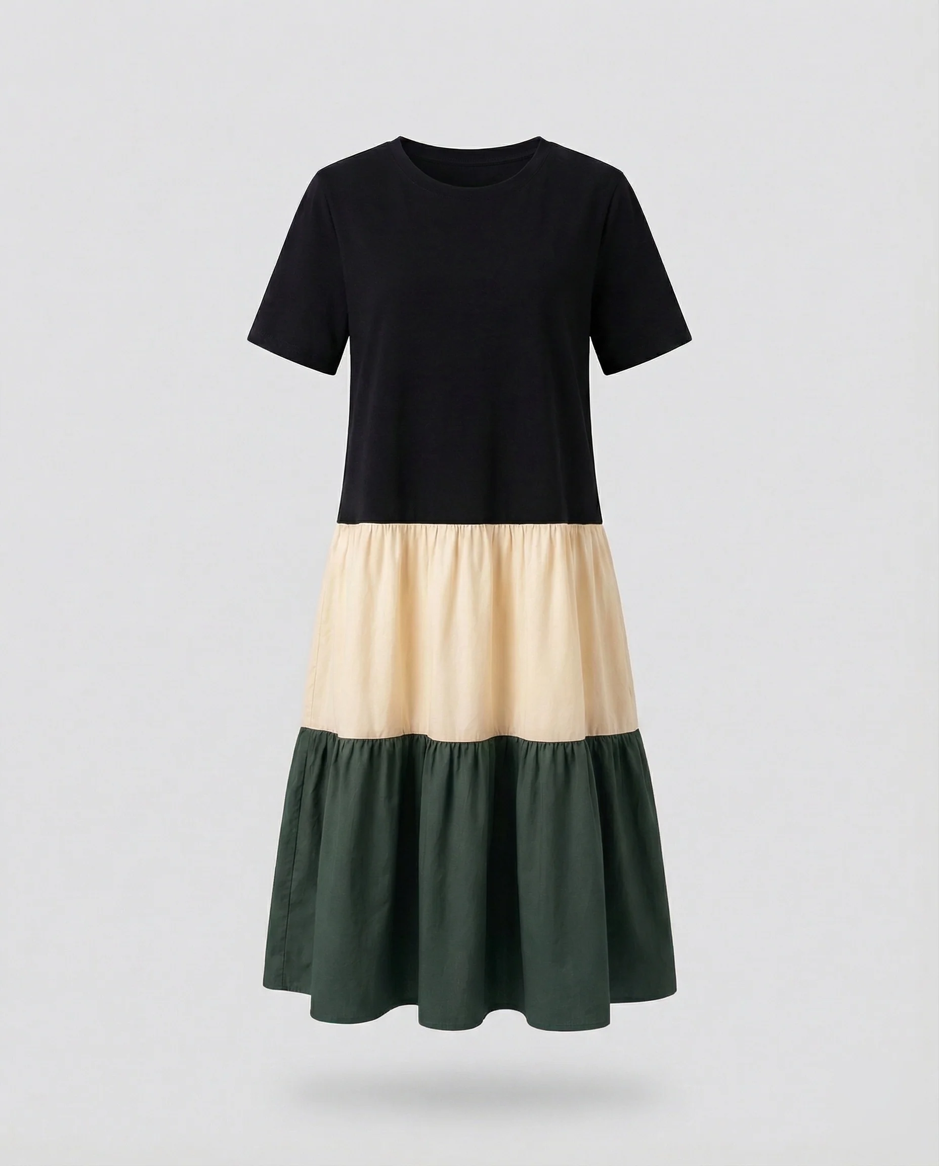 Damen Stufenvolant Kleid aus Baumwollmix - Image 6