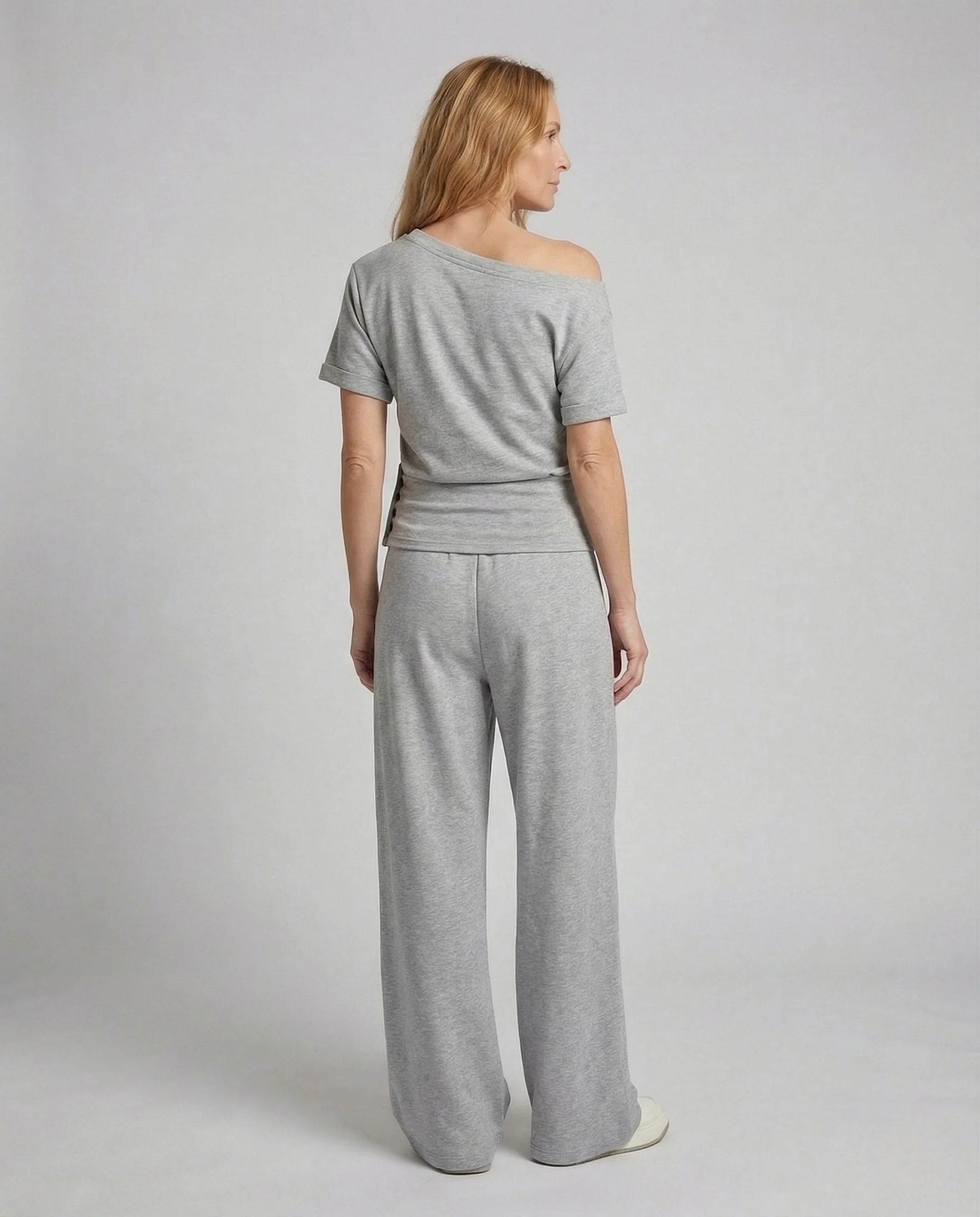 Damen Sweatset mit Palazzo Jogginghose - Image 3