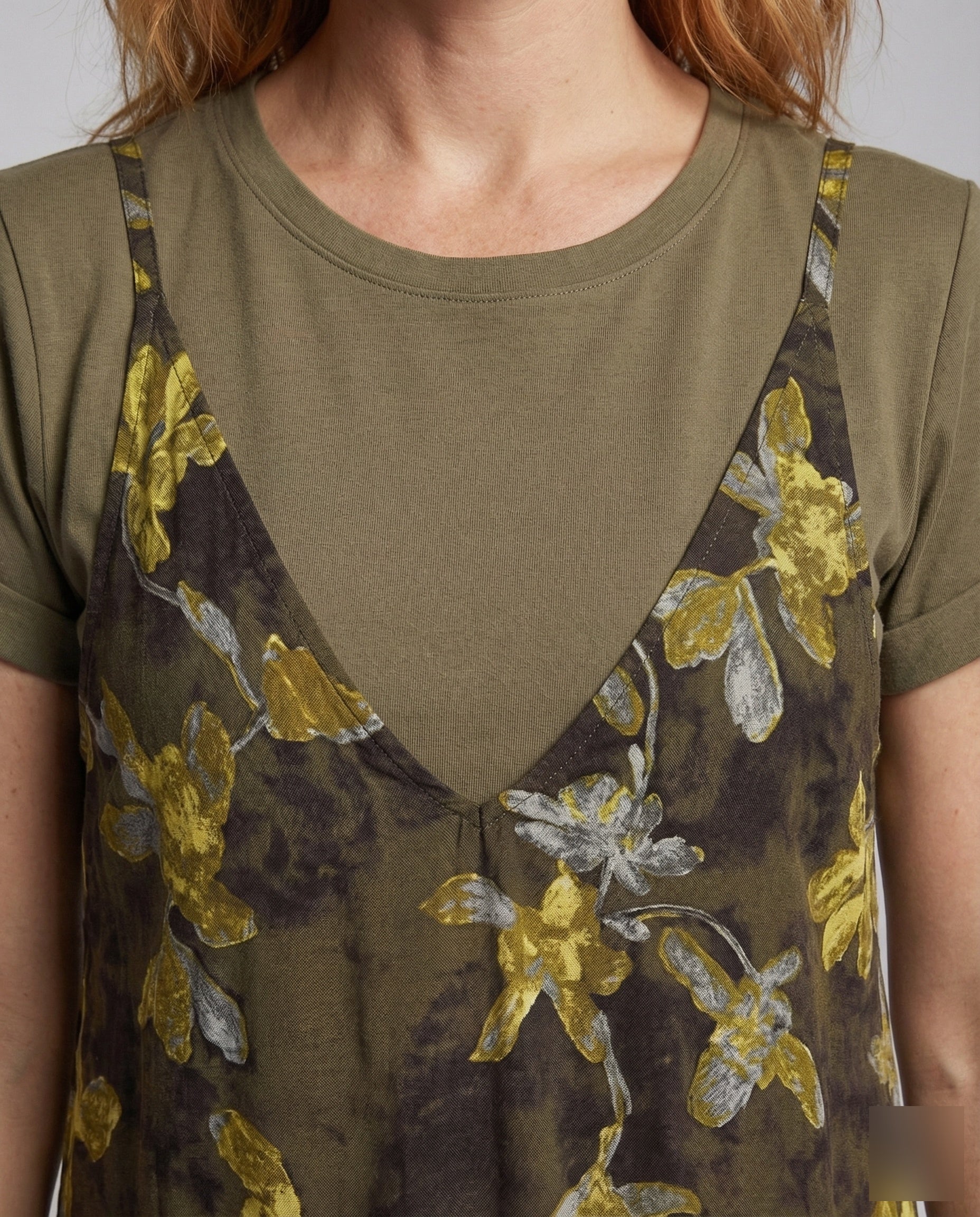 Damen Latz Maxikleid in Jeansoptik - Image 3