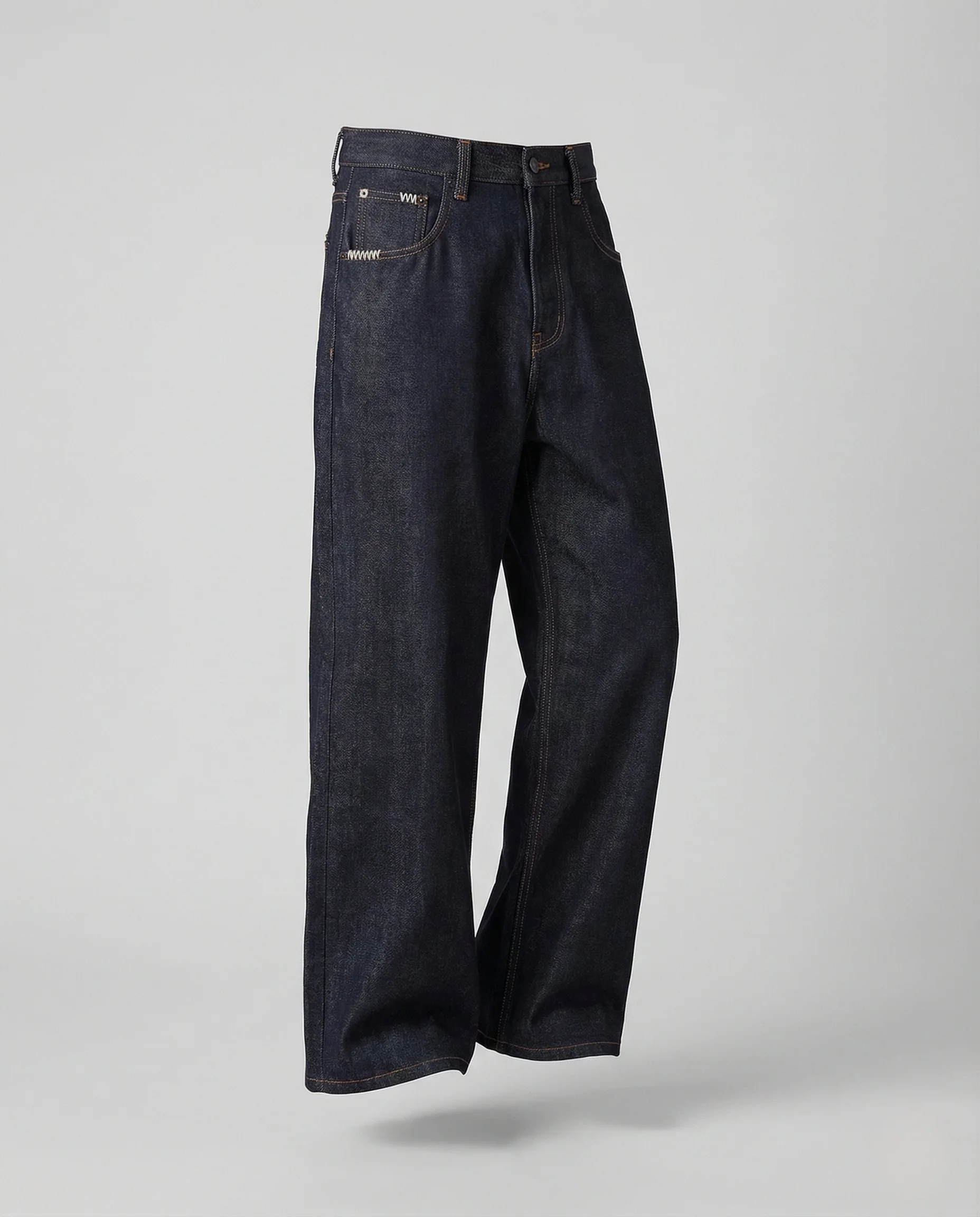 Damen High Waist Denim Hose - Image 4