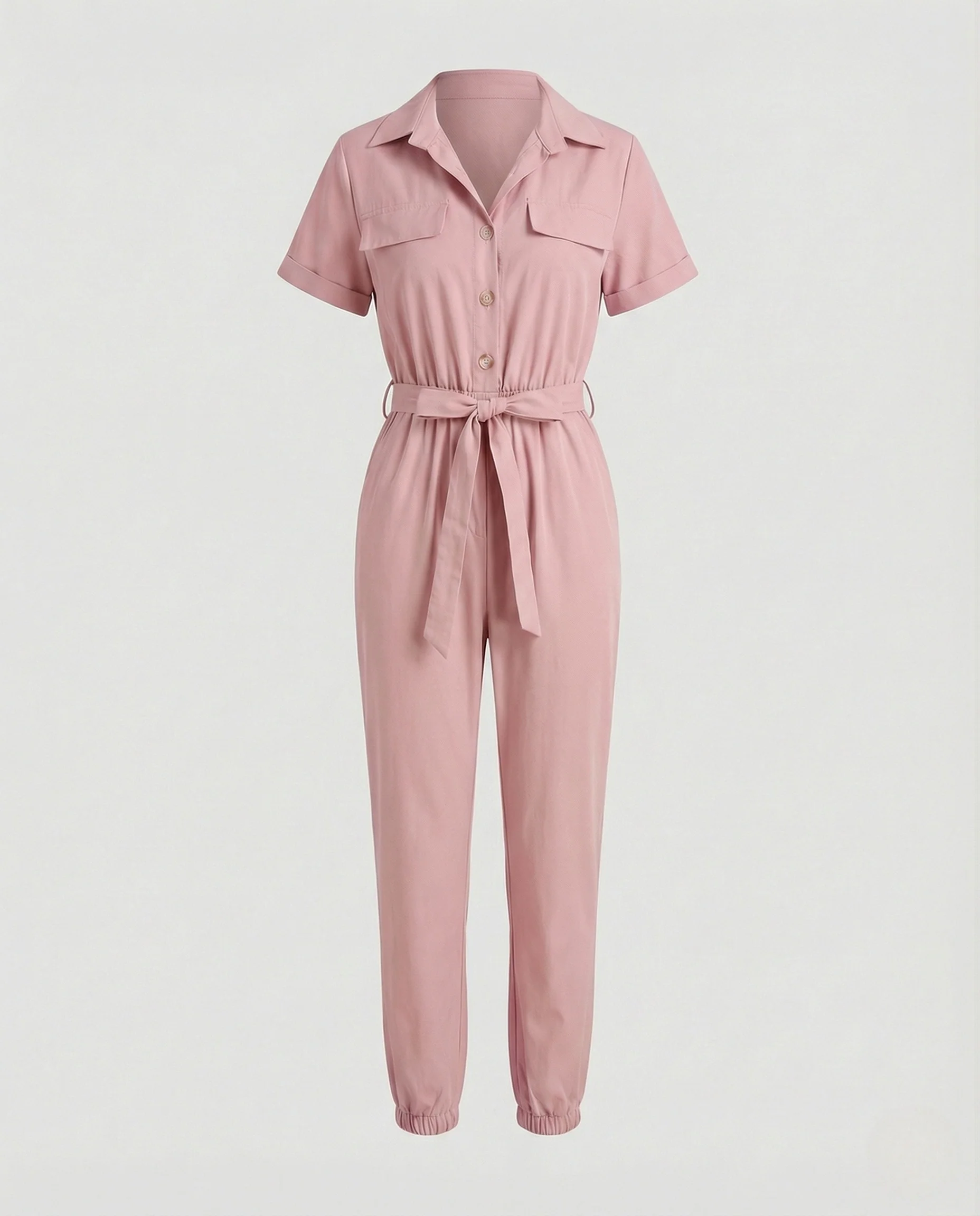 Freizeit Jumpsuit Damen kurzarm - Image 12