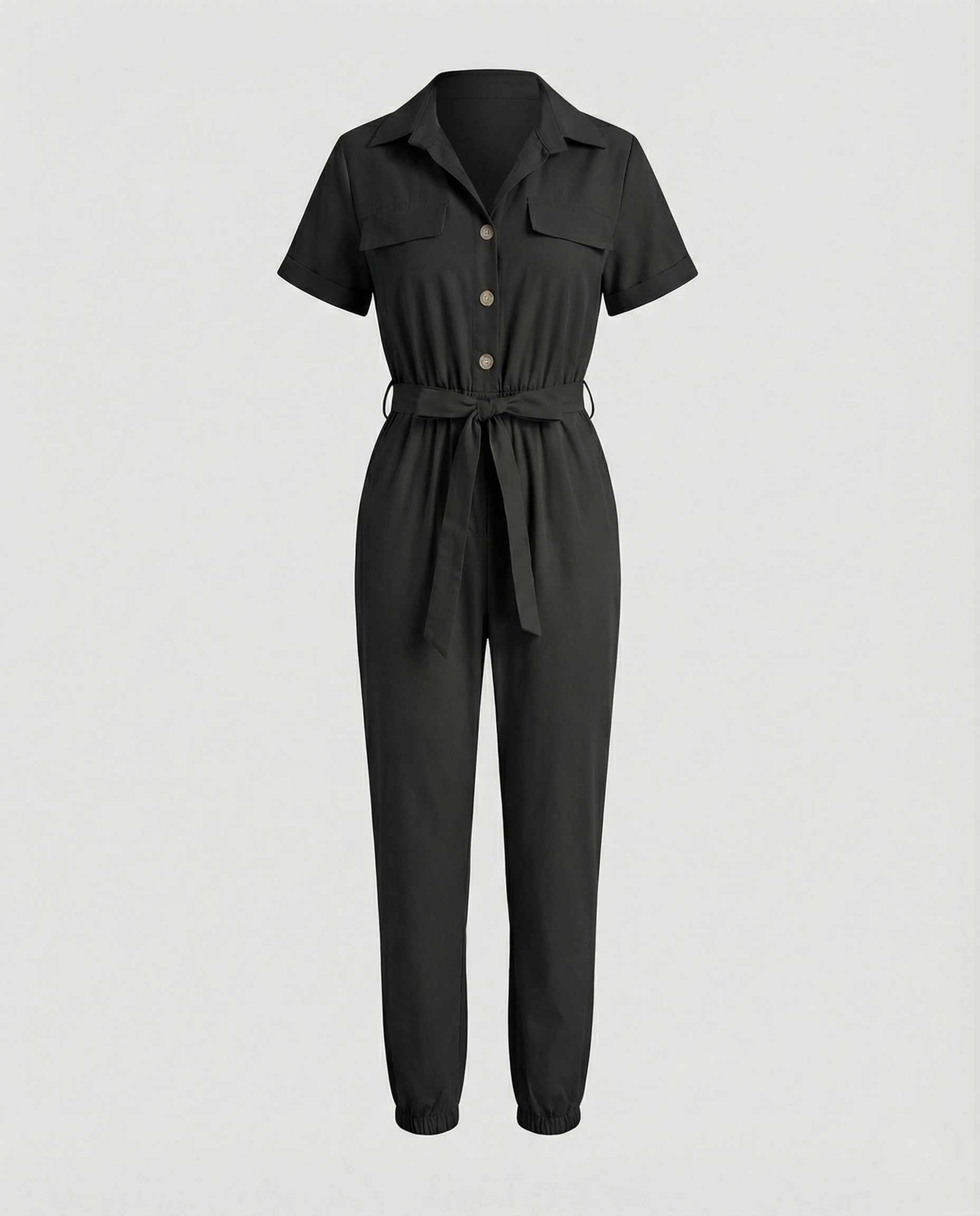 Freizeit Jumpsuit Damen kurzarm - Image 13