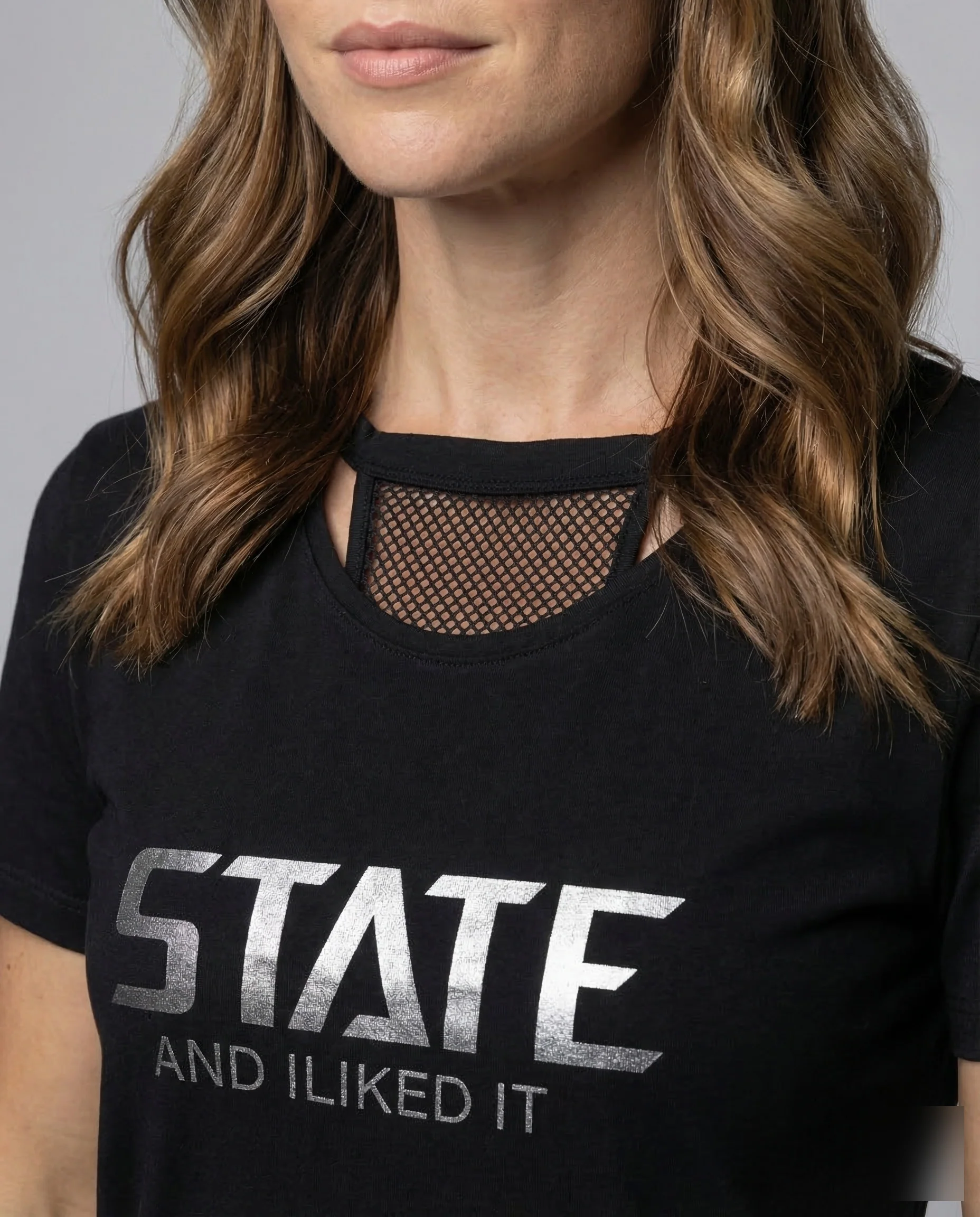 Damen Baumwollshirt Pailletten - Image 3