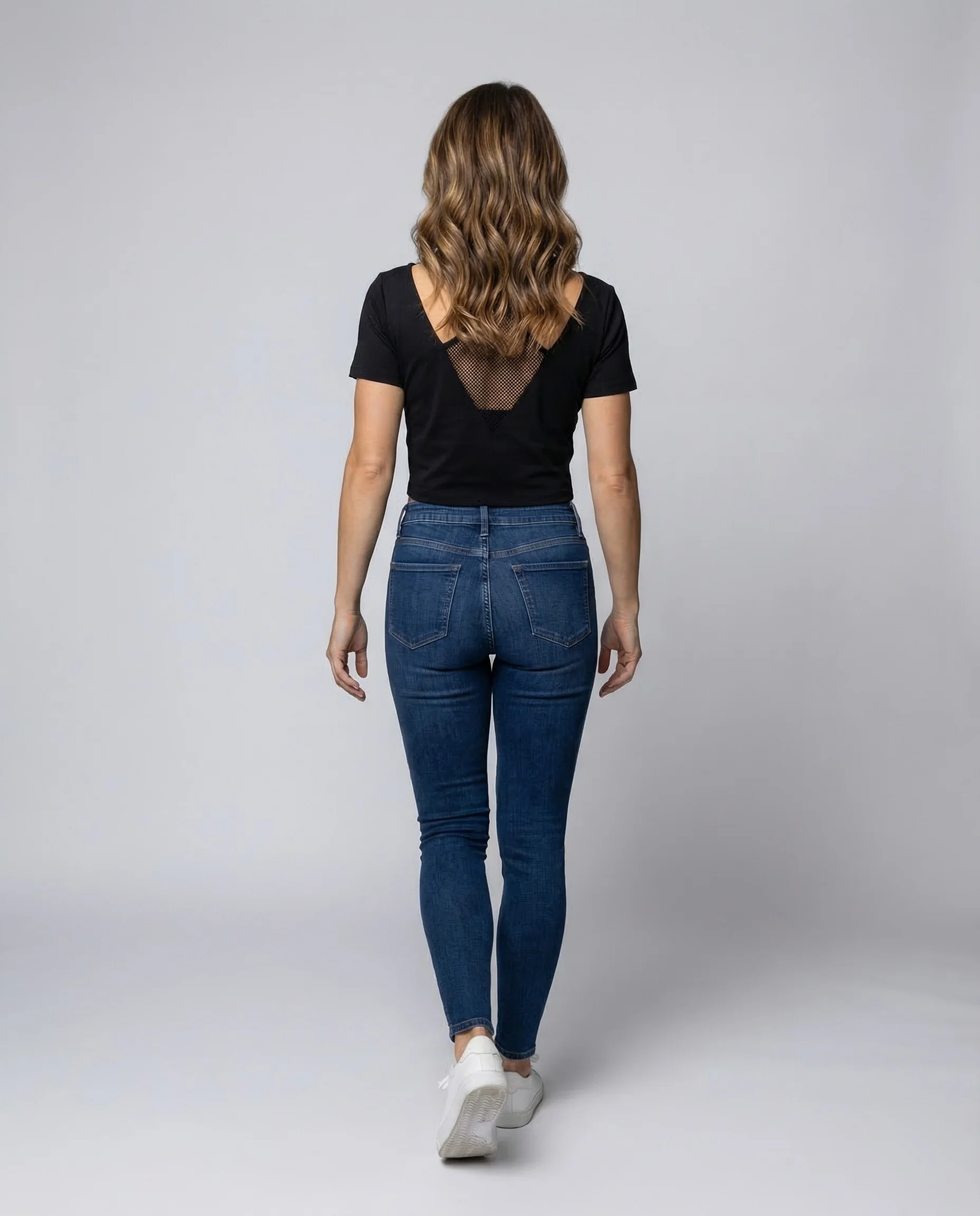 Damen Baumwollshirt Pailletten - Image 4