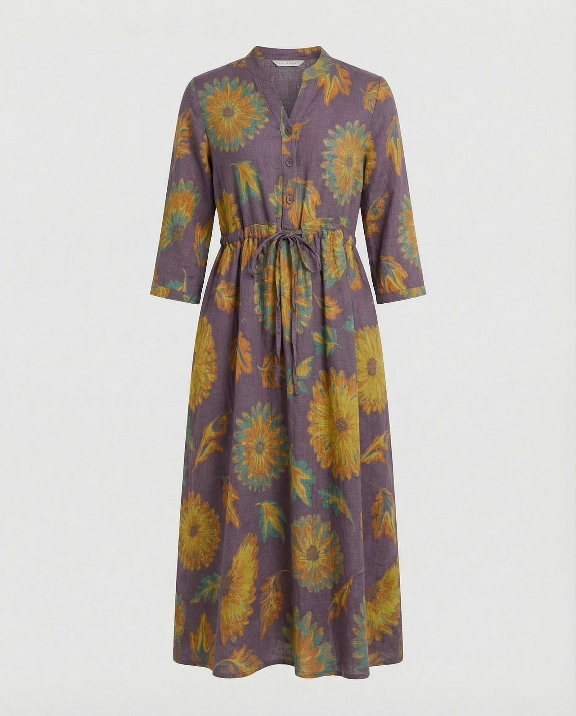 Maxikleid Damen Lässig mit Tunnelzug - Image 10
