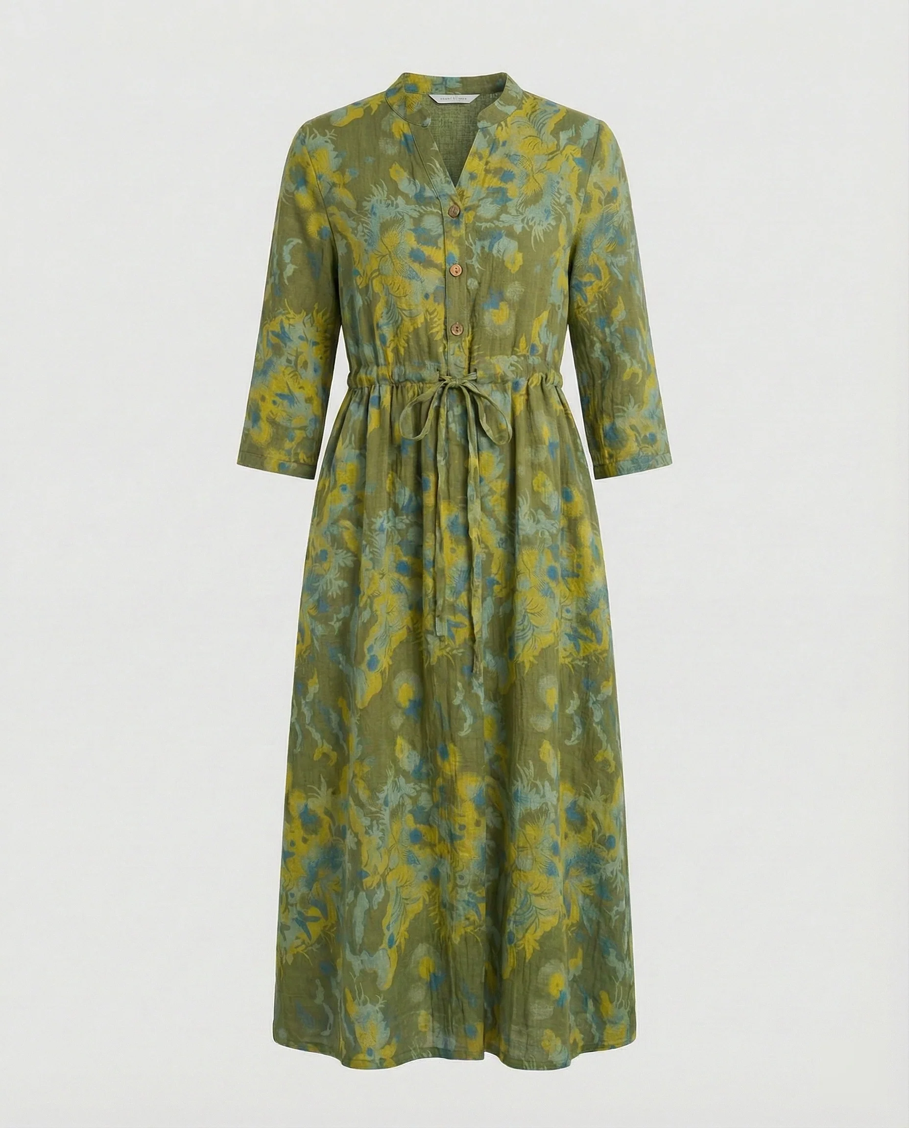 Maxikleid Damen Lässig mit Tunnelzug - Image 13