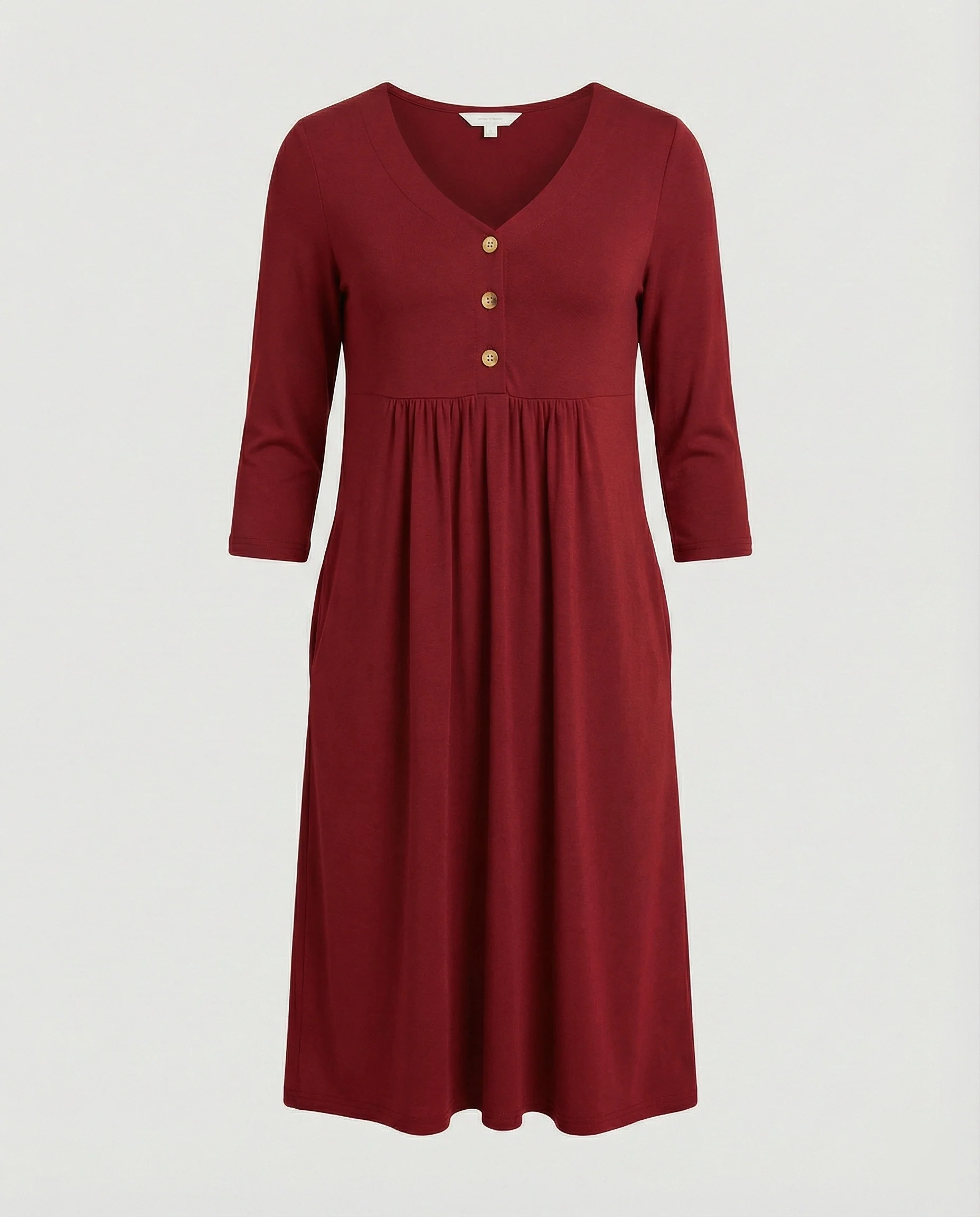 Damen Midikleid Empire V-Ausschnitt - Image 10