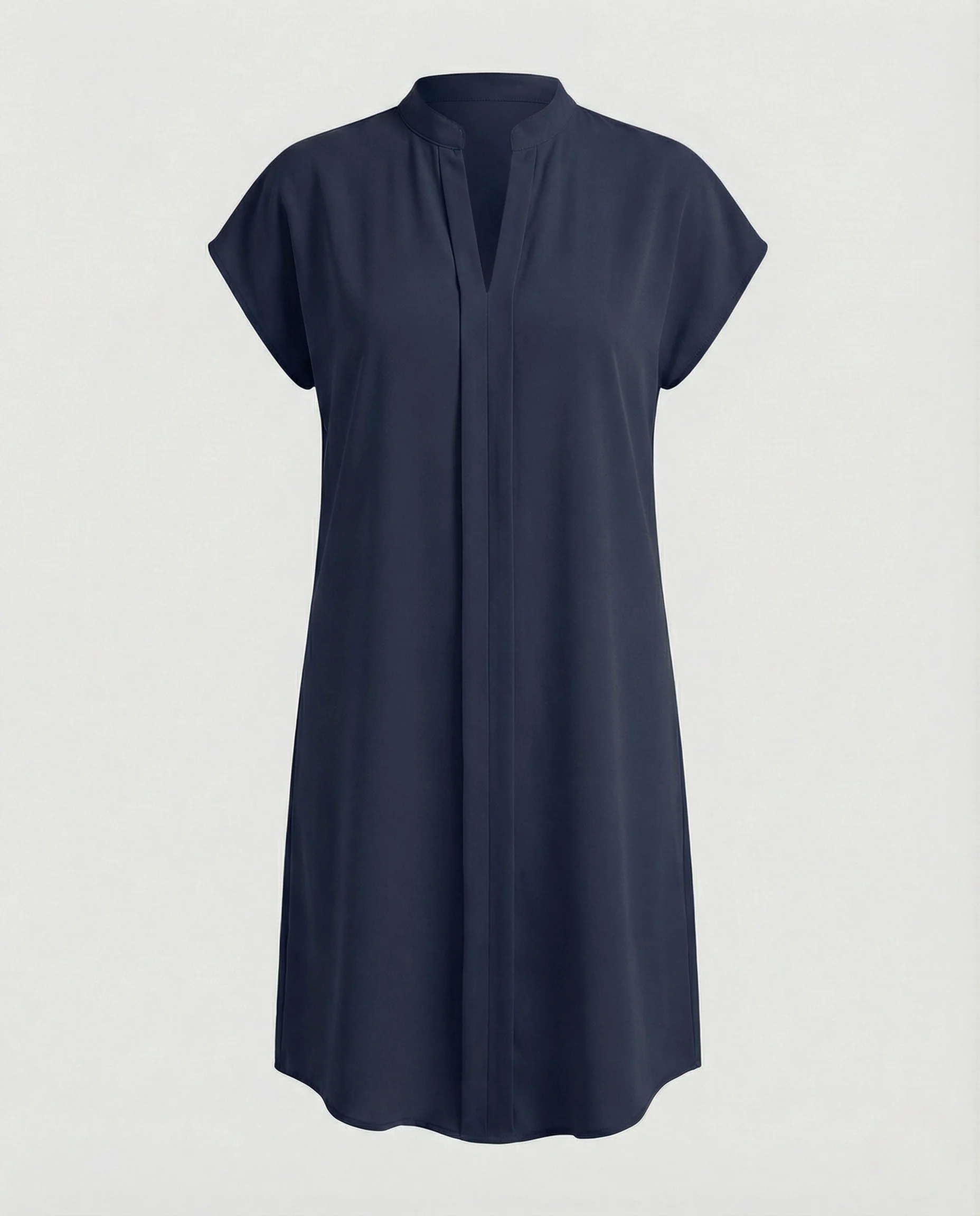 Damen Freizeitkleid Tunika V-Ausschnitt - Image 11