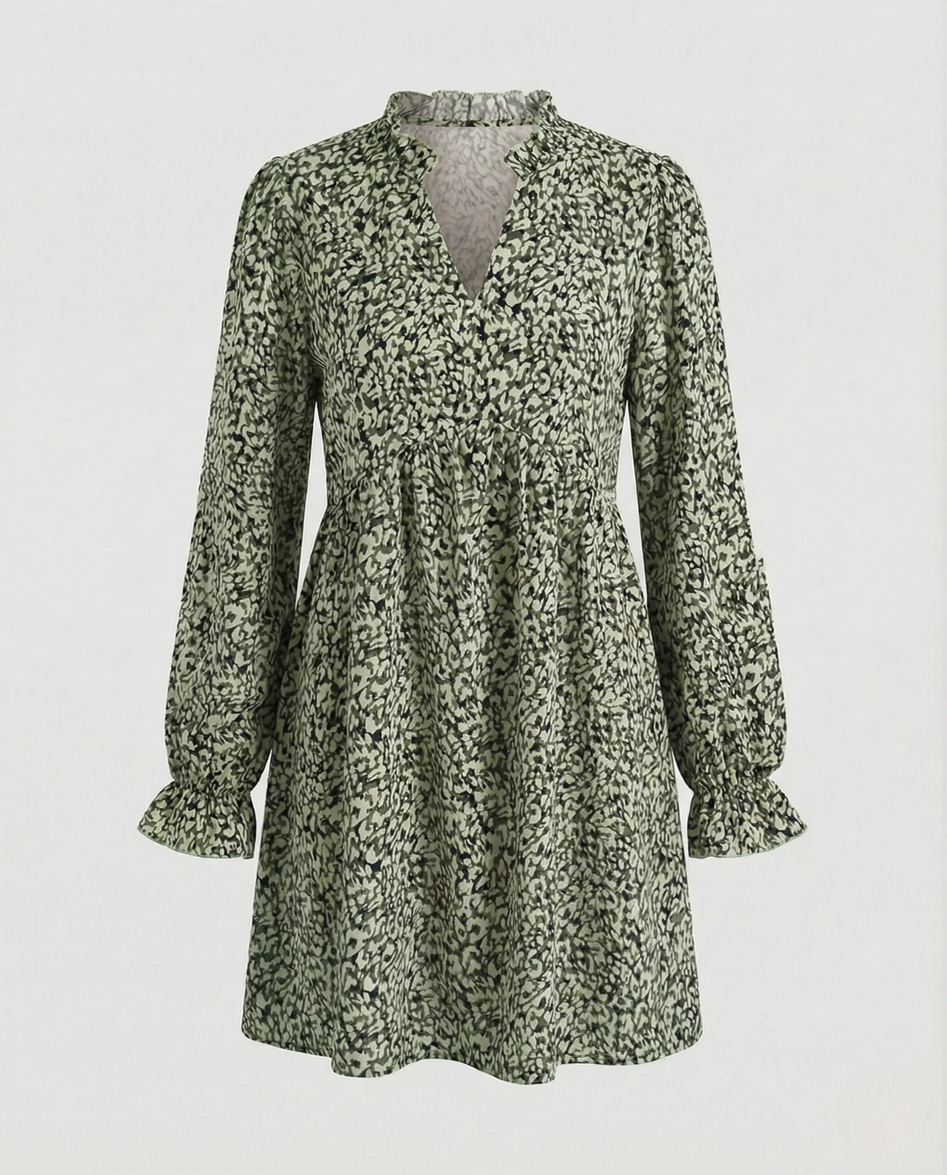 Damen Freizeitkleid Tunika Mini - Image 5