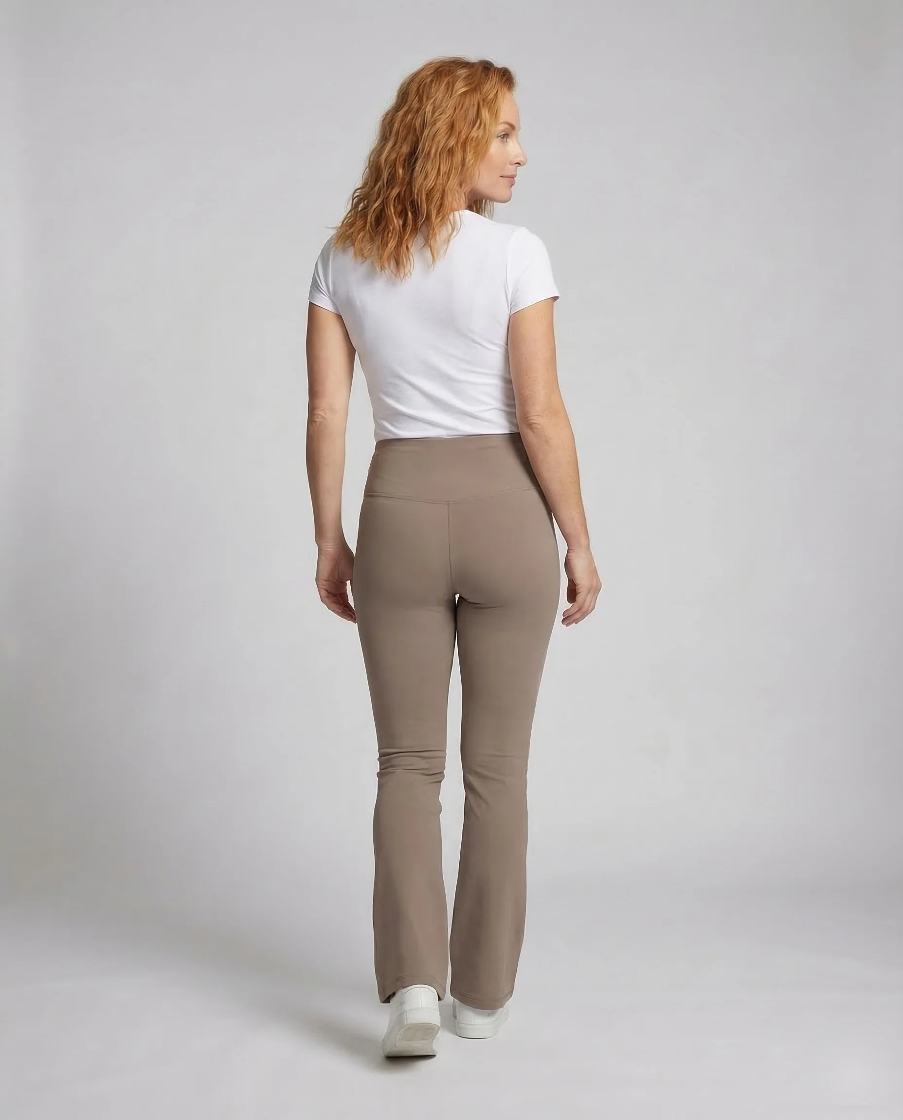 Damen Yogahose Schlag High Waist - Image 3