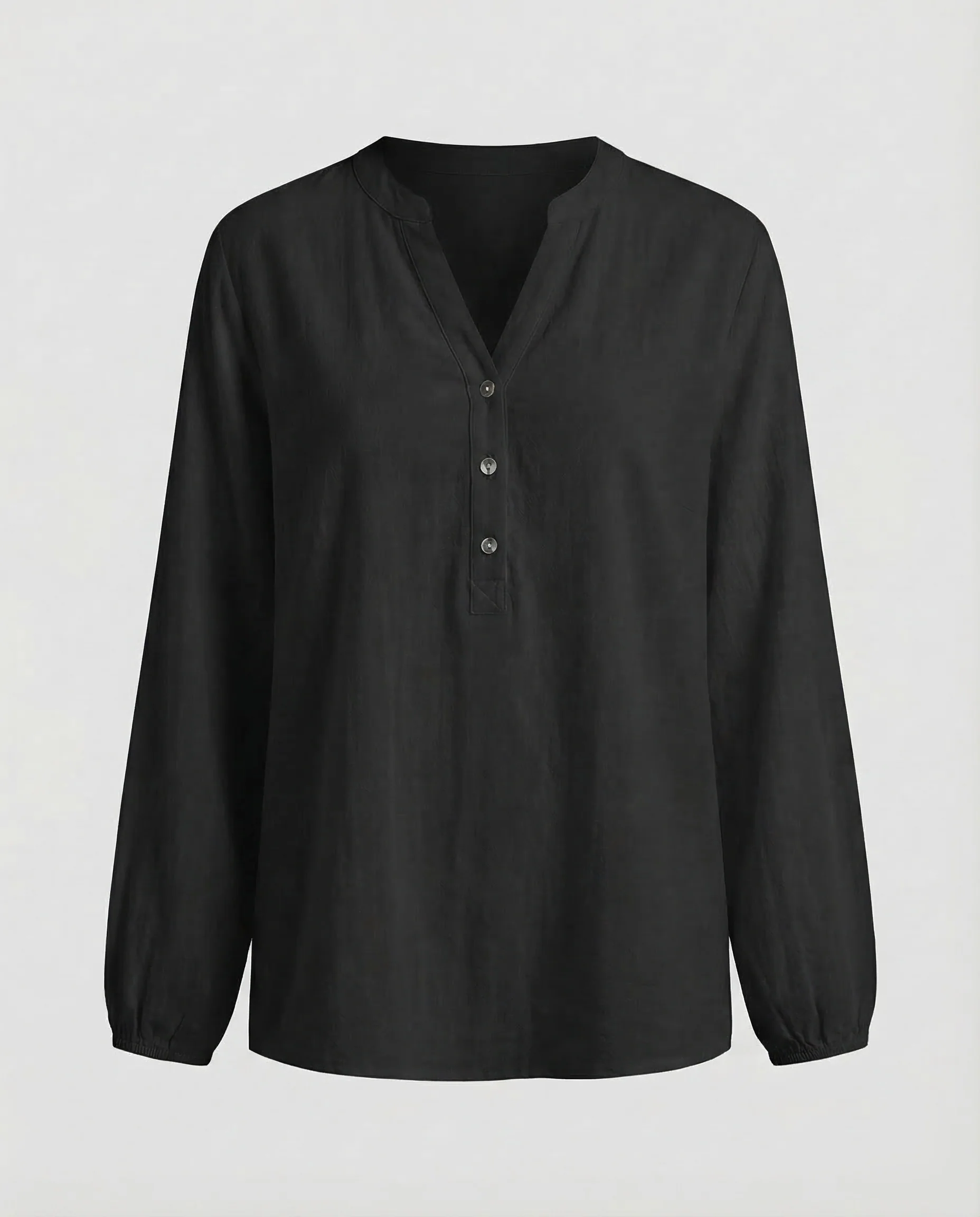 Damen V Ausschnitt Bluse Struktur - Image 11