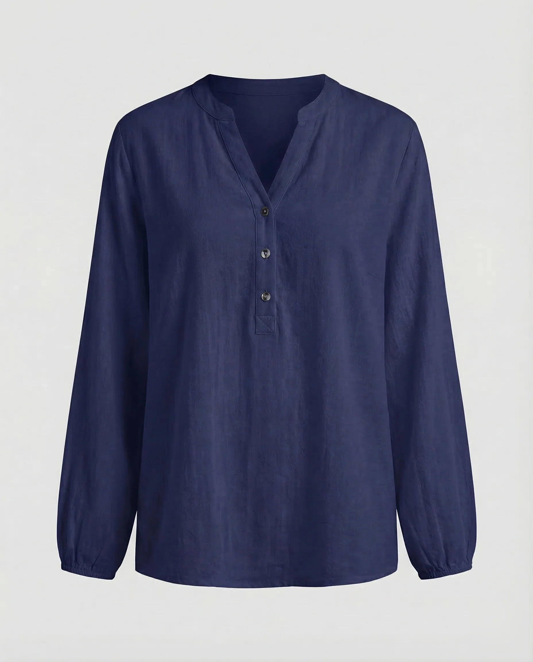 Damen V Ausschnitt Bluse Struktur - Image 8
