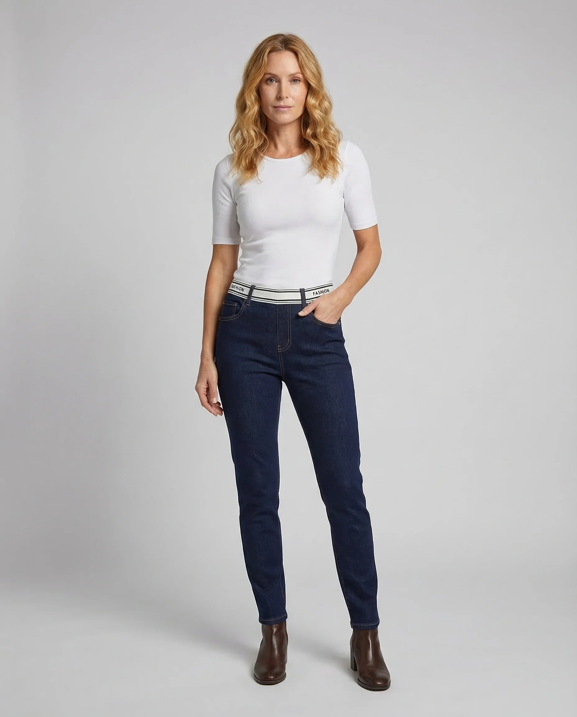 Damen Jeans Slim High Waist