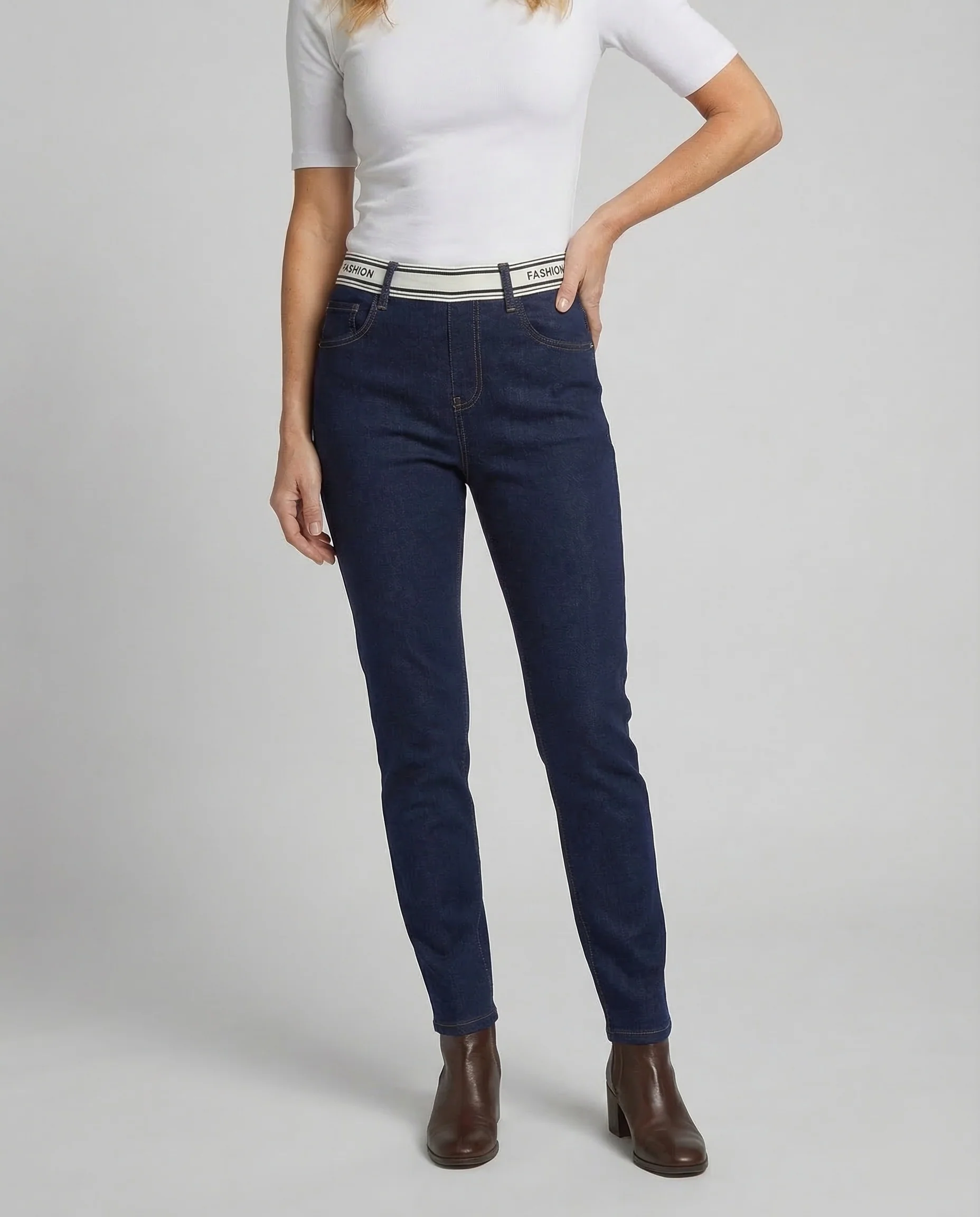 Damen Jeans Slim High Waist - Image 2