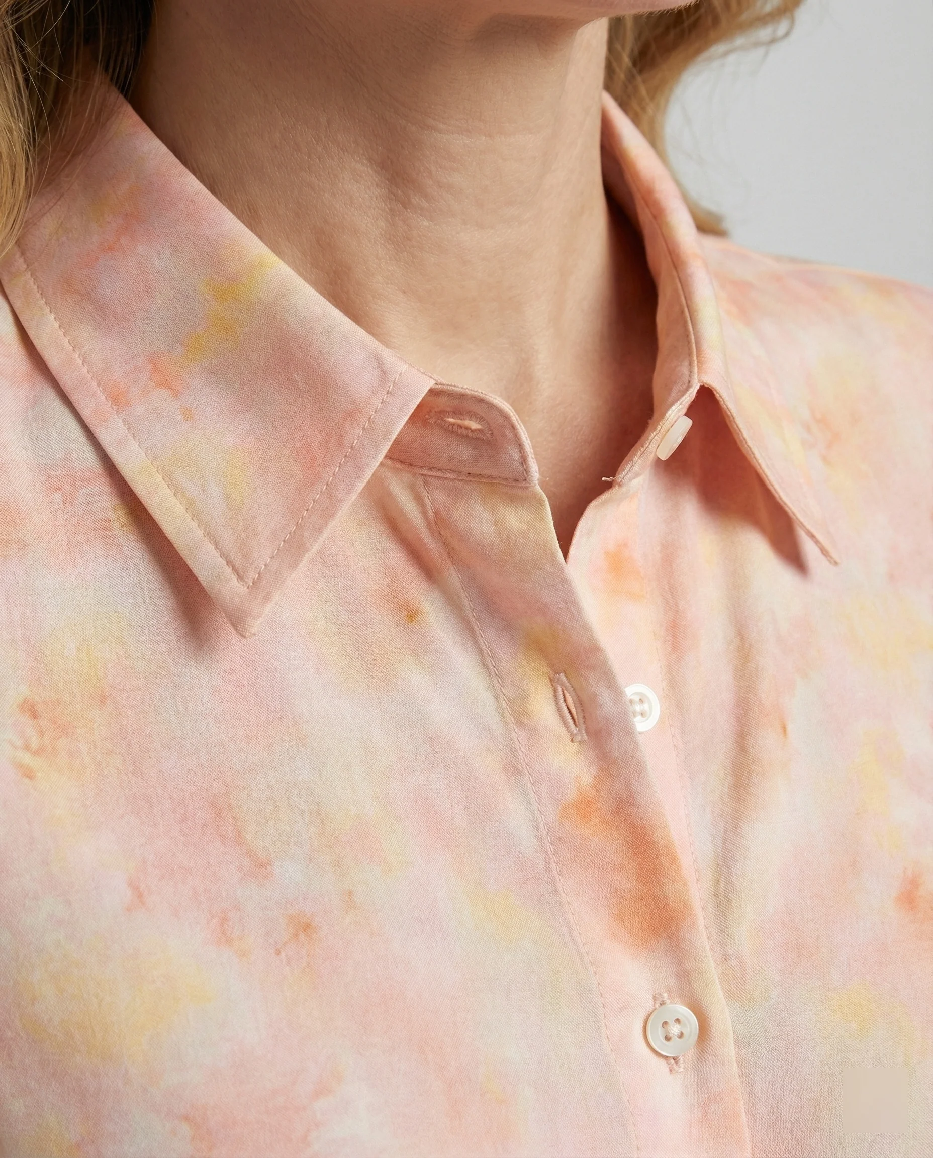 Damen Bluse Chiffon Aquarell - Image 4