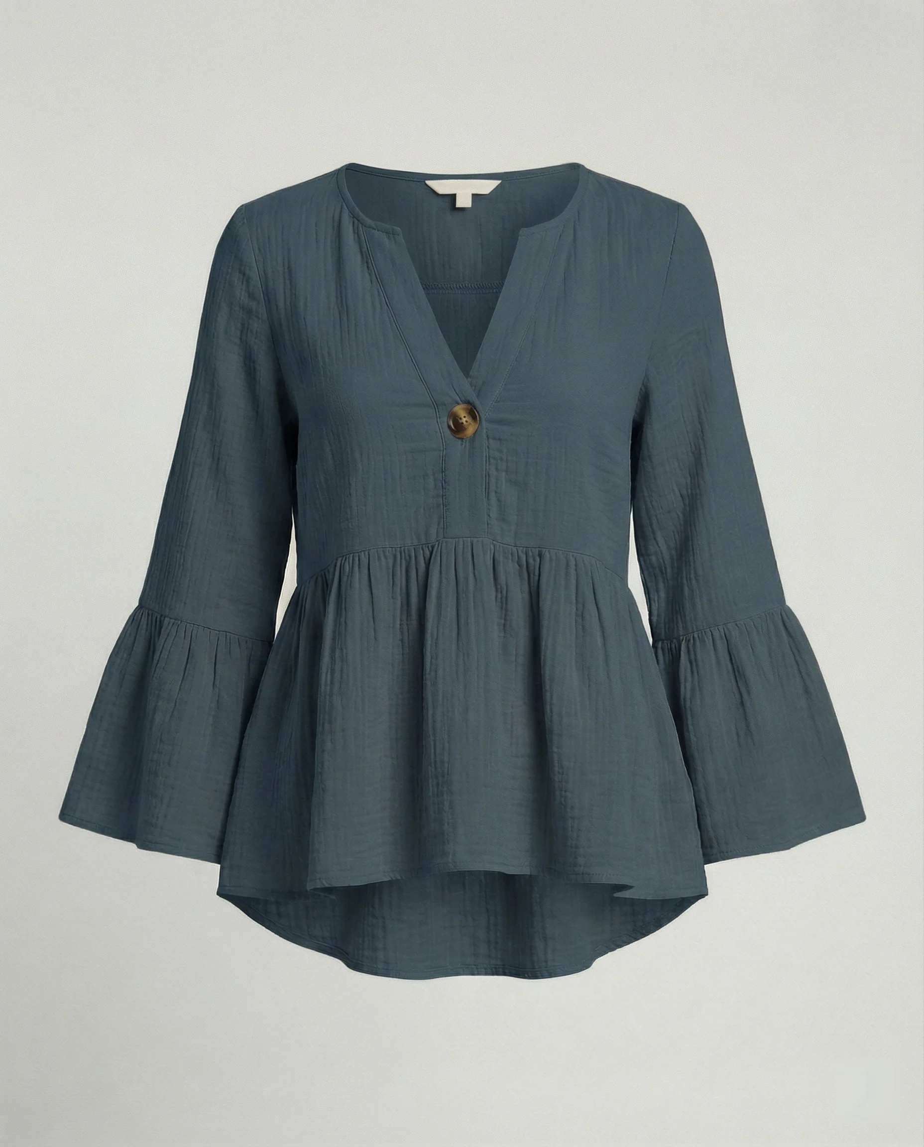 Bluse Damen Babydoll Baumwolle - Image 6