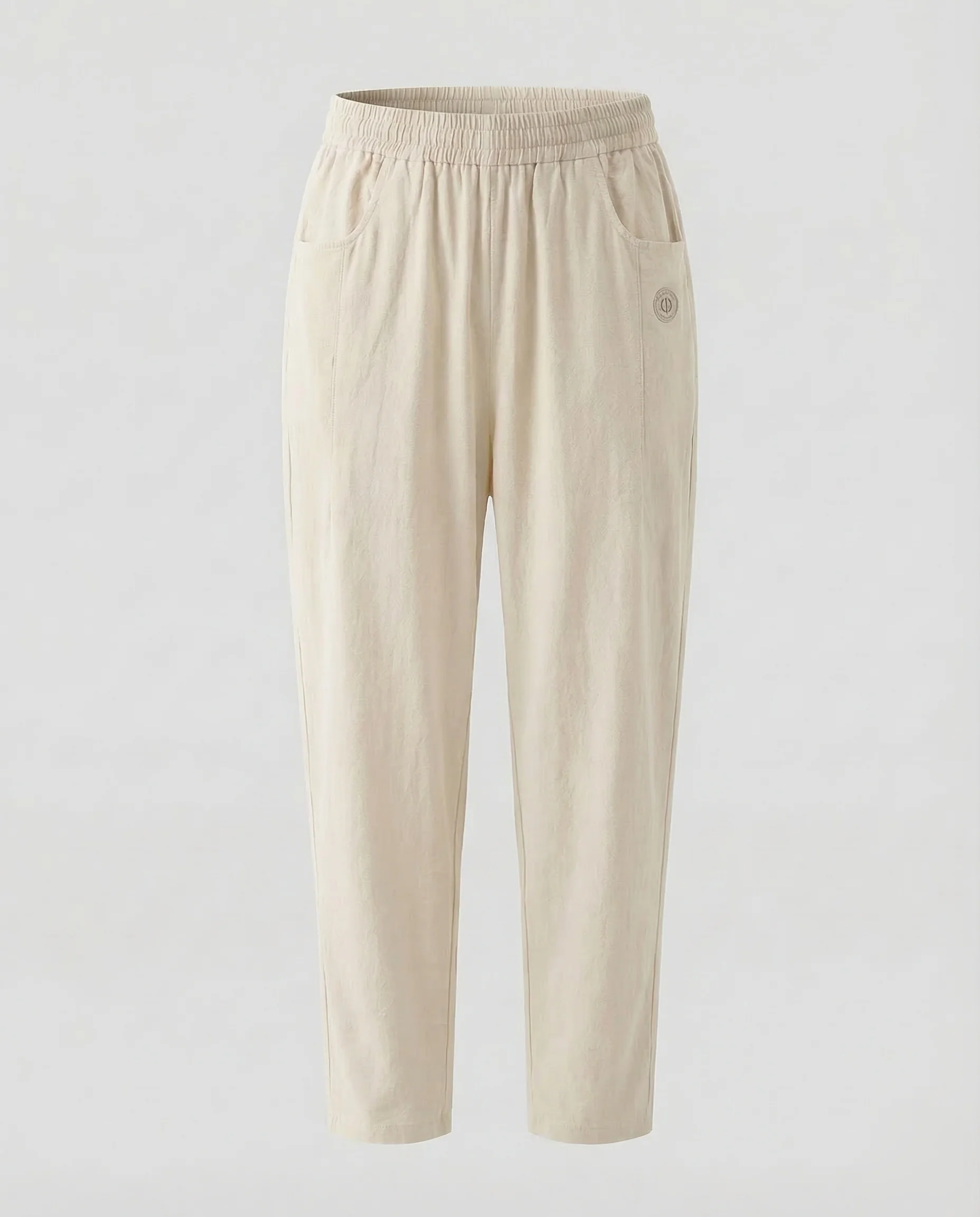 Damen Leinen Freizeithose Tapered - Image 8