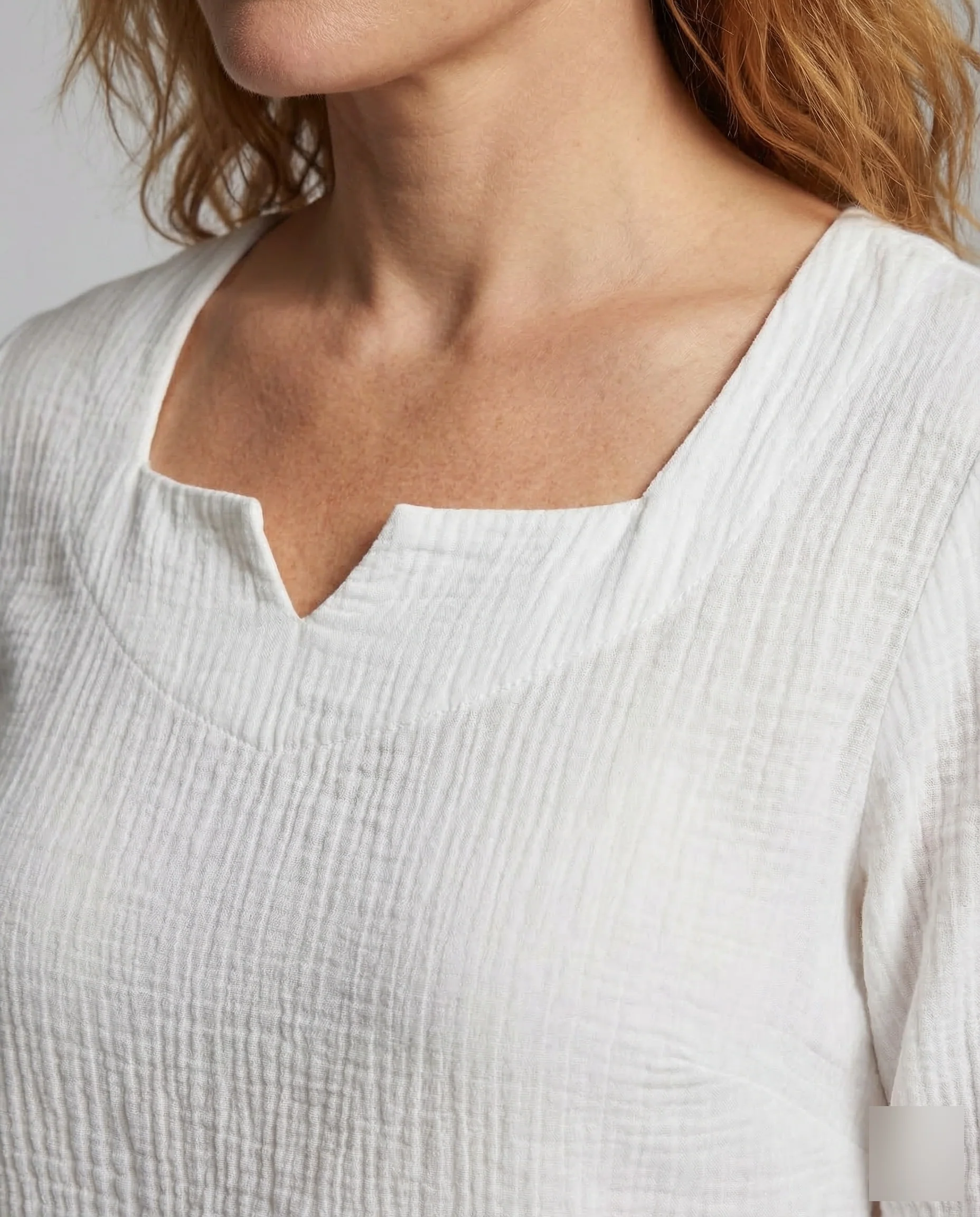 Damen Bluse Baumwollgaze - Image 3
