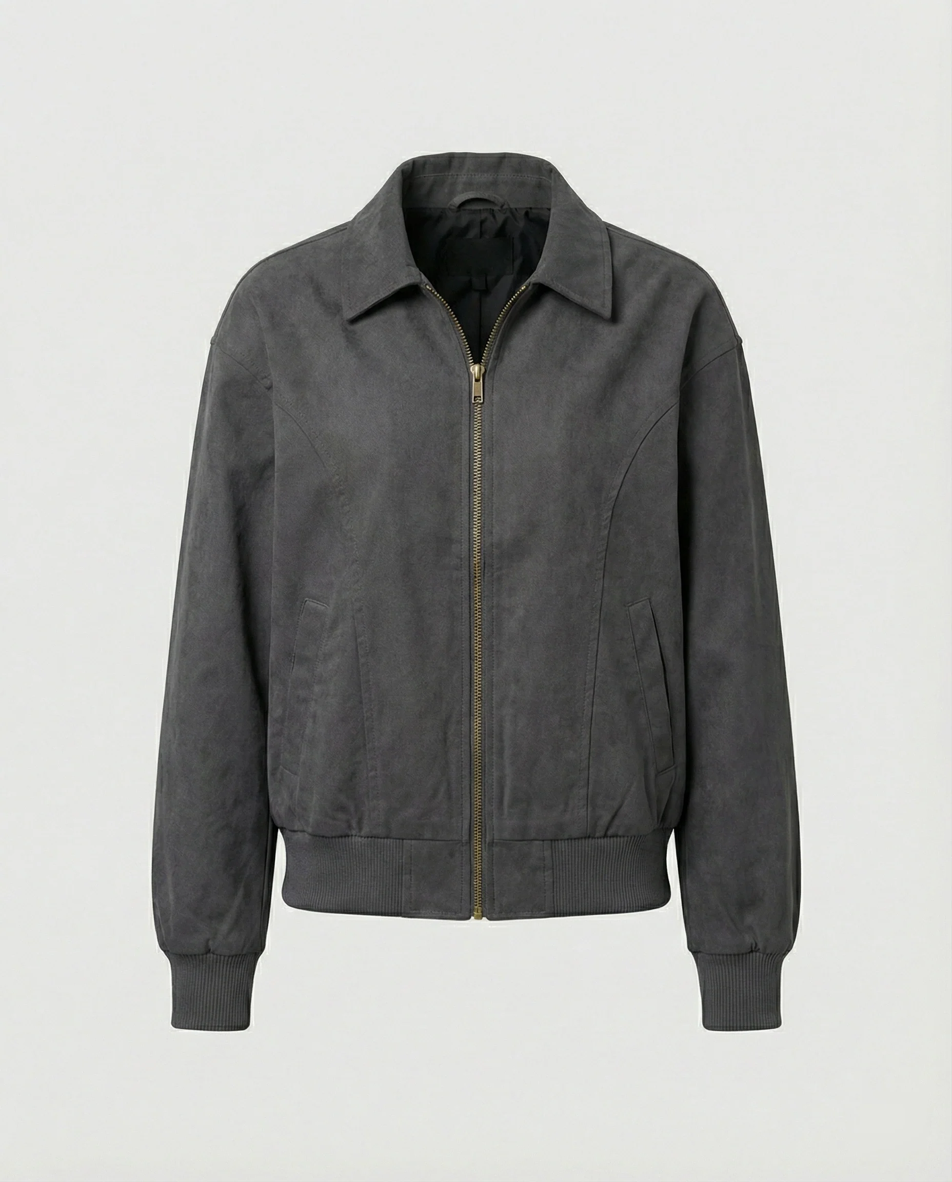 Damen leichte Blousonjacke aus Baumwollmix mit Hemdkragen, Ziernähten und elastischem Bund Heidi-Mode - Image 8
