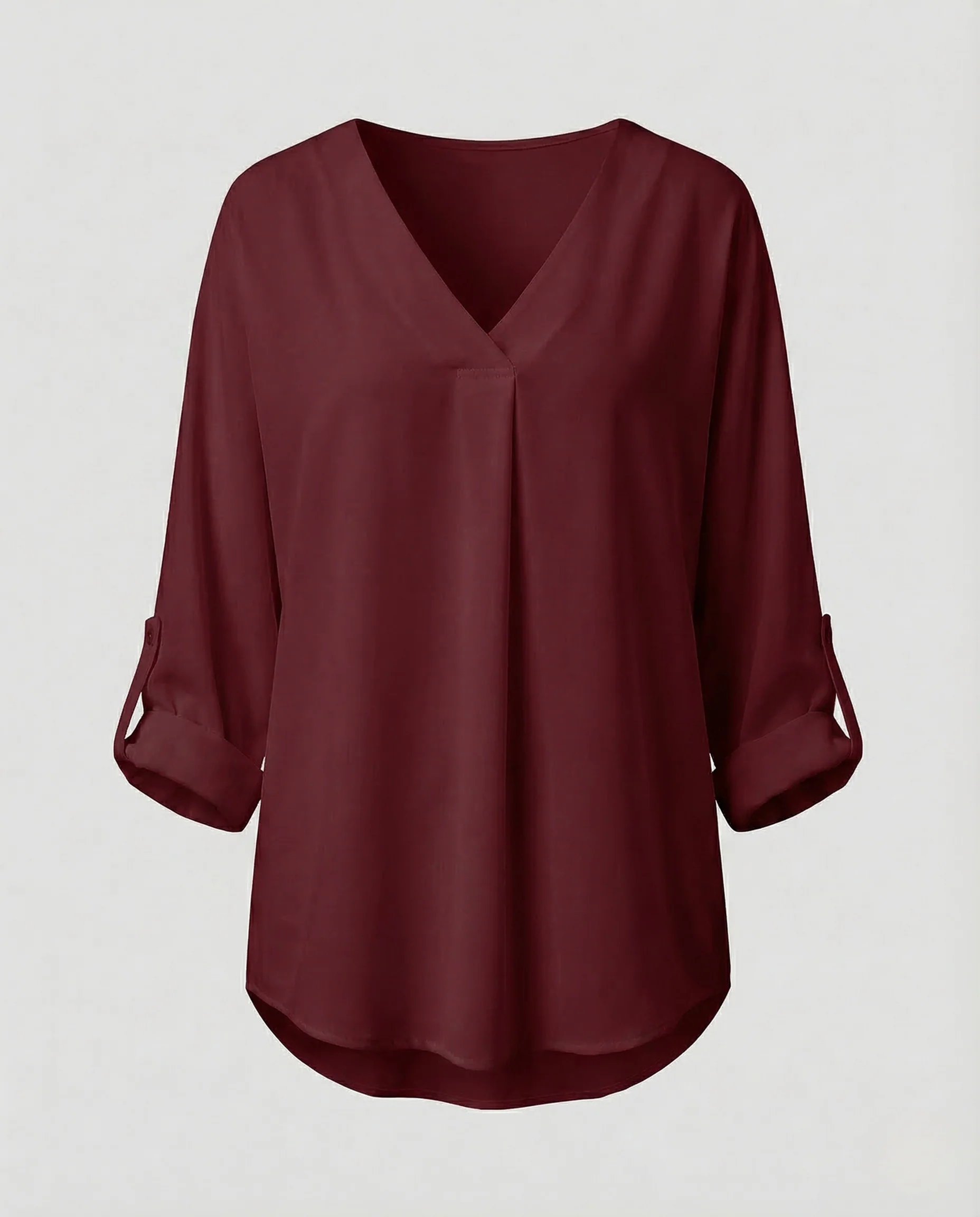 Damen Chiffon Tunika V Ausschnitt - Image 8