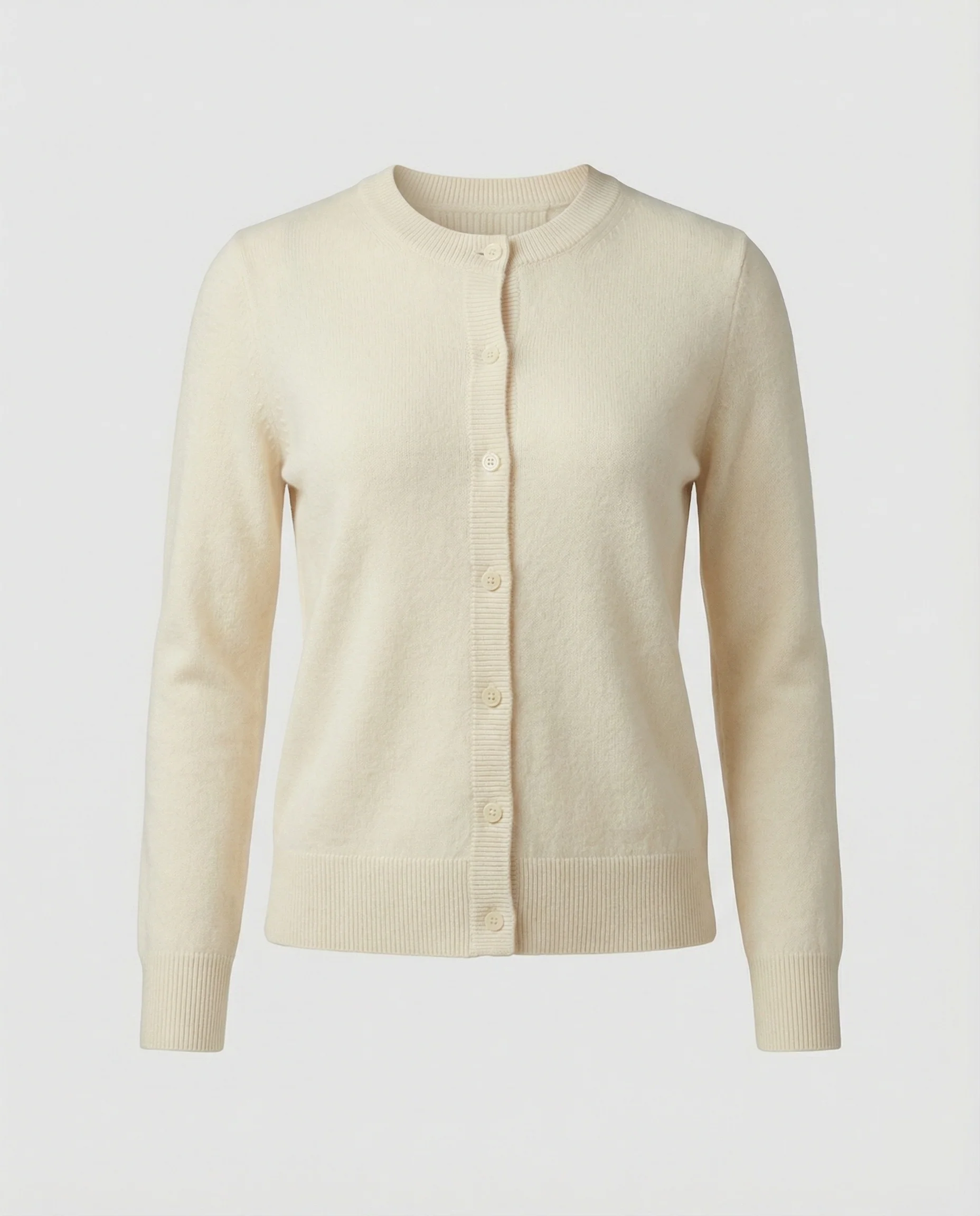 Leichte Feinstrick-Cardigan mit durchgehender Knopfleiste, überschnittenen Schultern und verlängerten Rippbündchen Heidi-Mode - Image 5