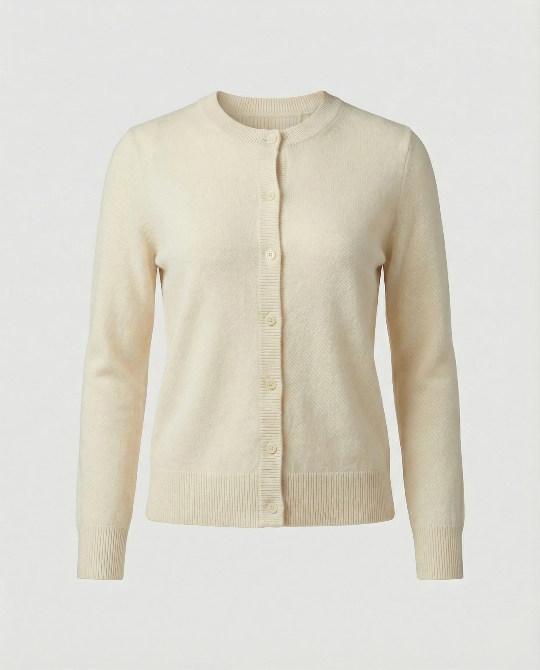 Leichte Feinstrick-Cardigan mit durchgehender Knopfleiste, überschnittenen Schultern und verlängerten Rippbündchen Heidi-Mode - Image 7
