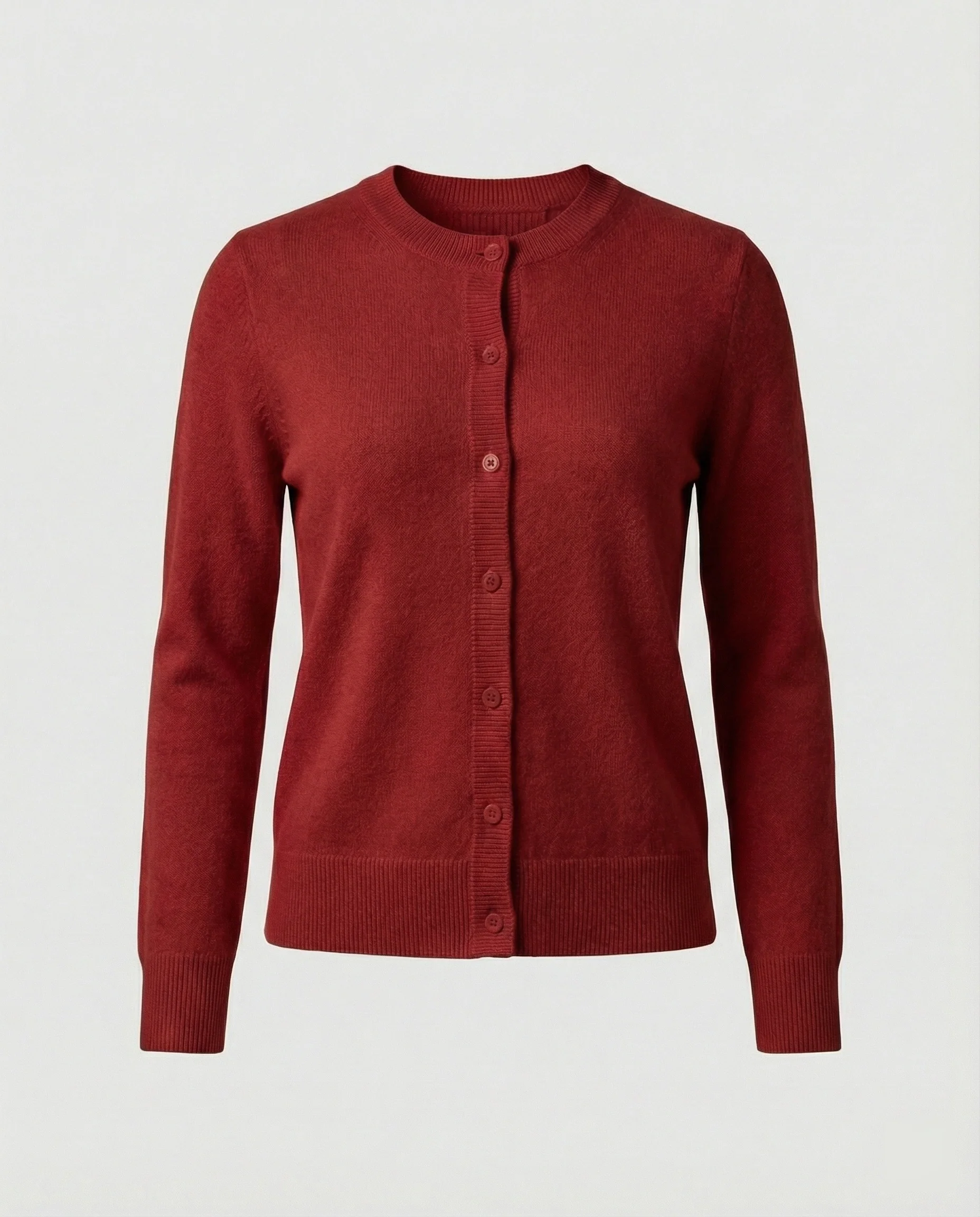 Leichte Feinstrick-Cardigan mit durchgehender Knopfleiste, überschnittenen Schultern und verlängerten Rippbündchen Heidi-Mode - Image 9