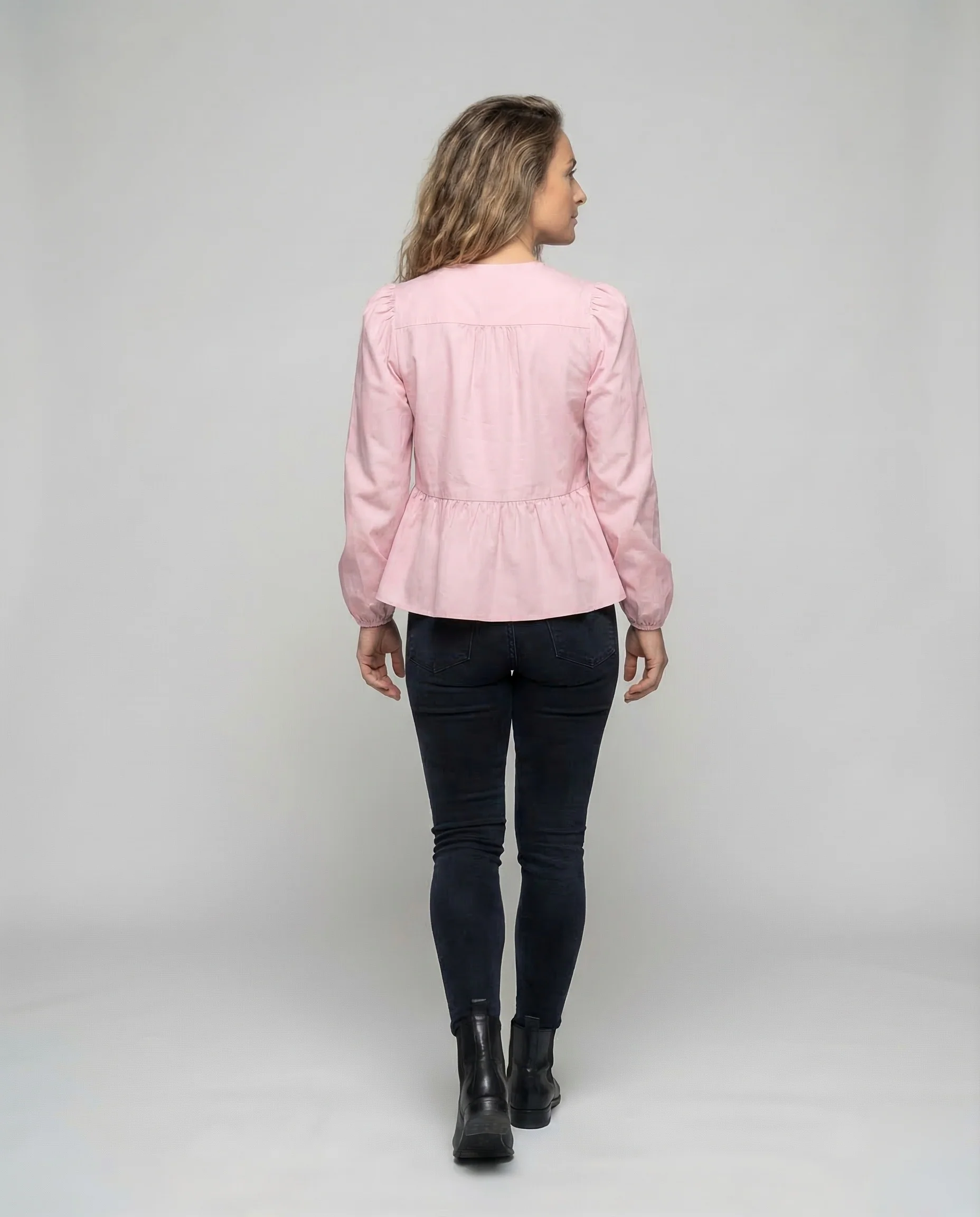 Bluse Damen Viskose Leo Muster - Image 4