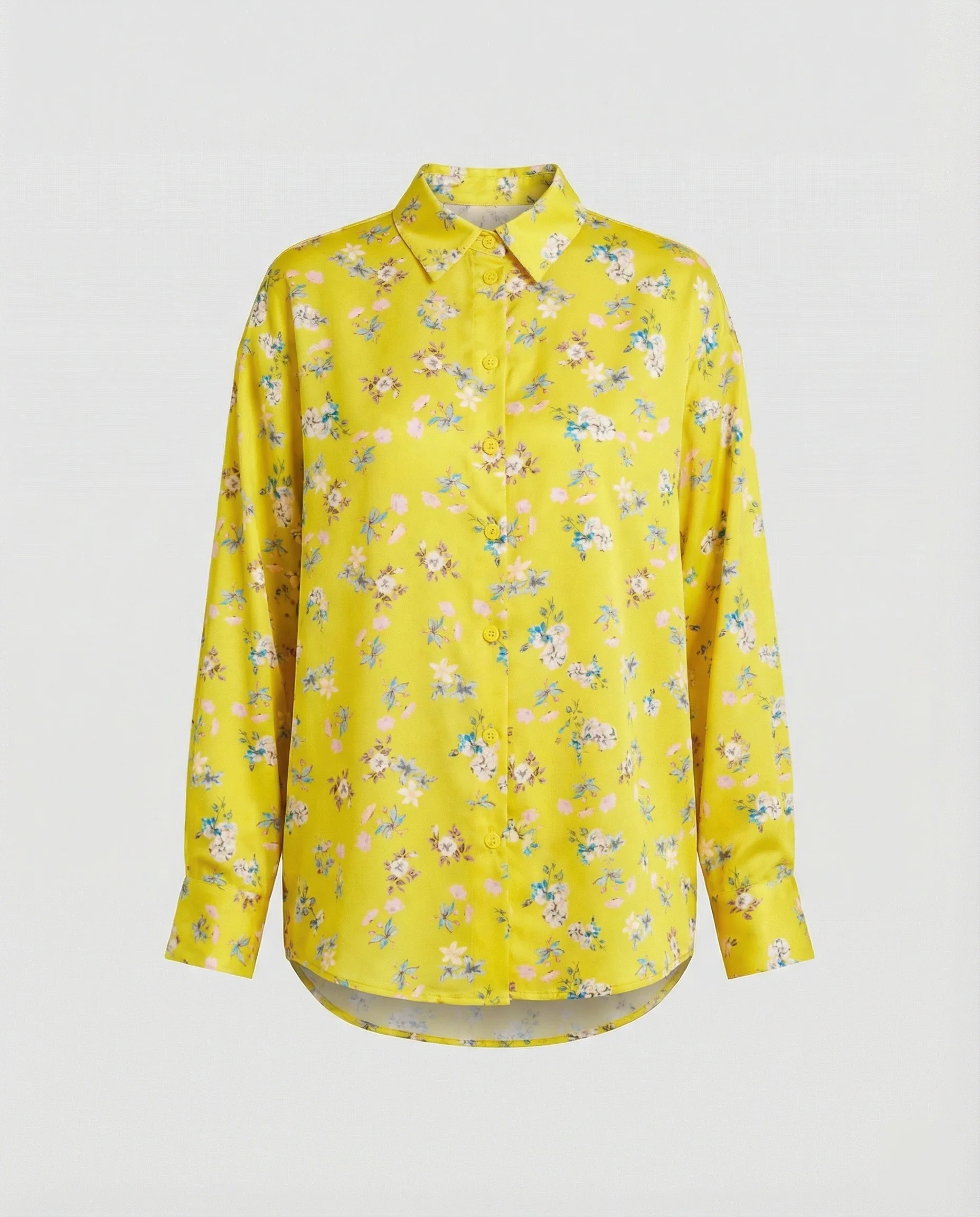 Leichte Hemdbluse Damen Aquarell Blumen - Image 39