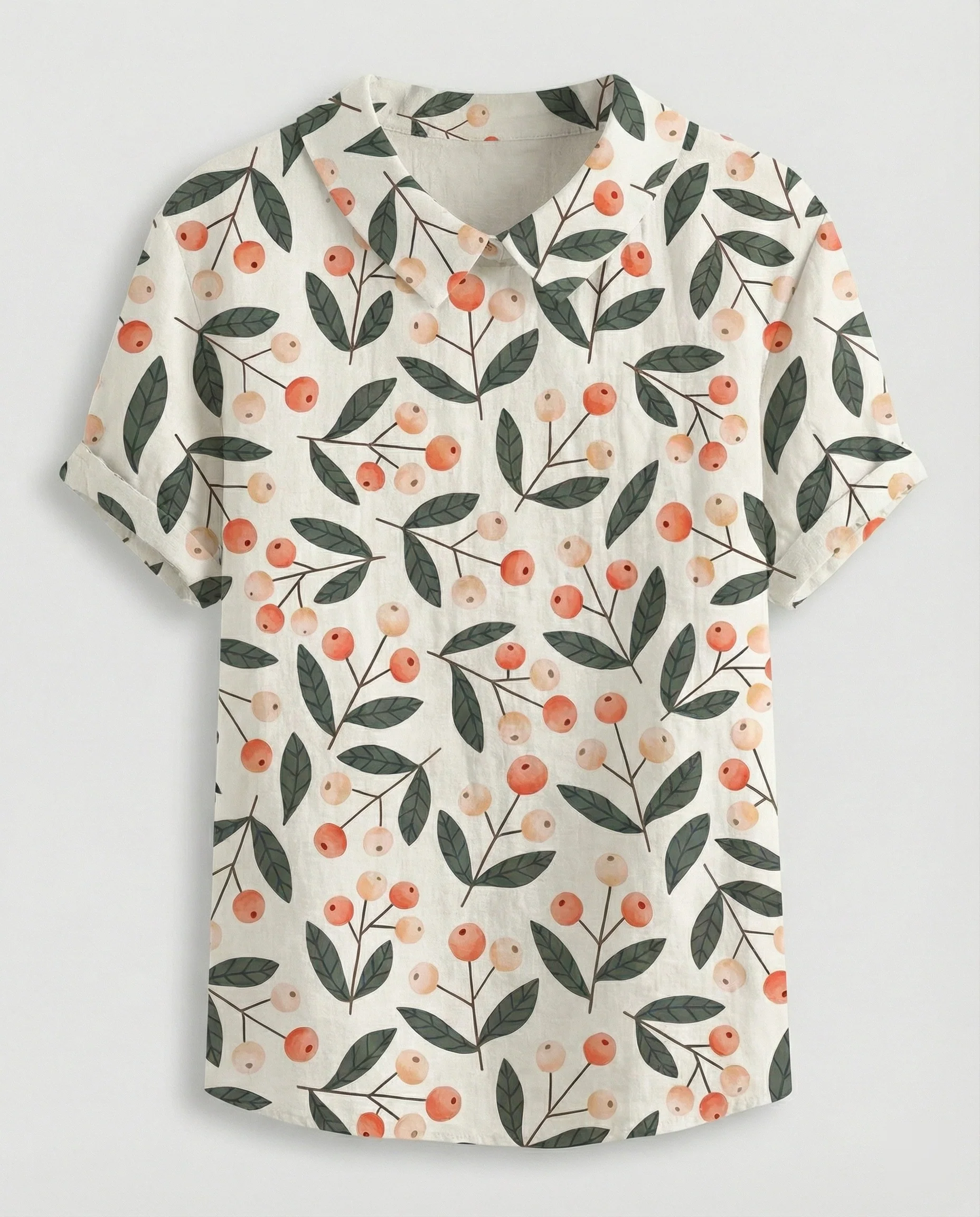 Damen Bluse Leinen Peter Pan Kragen - Image 27