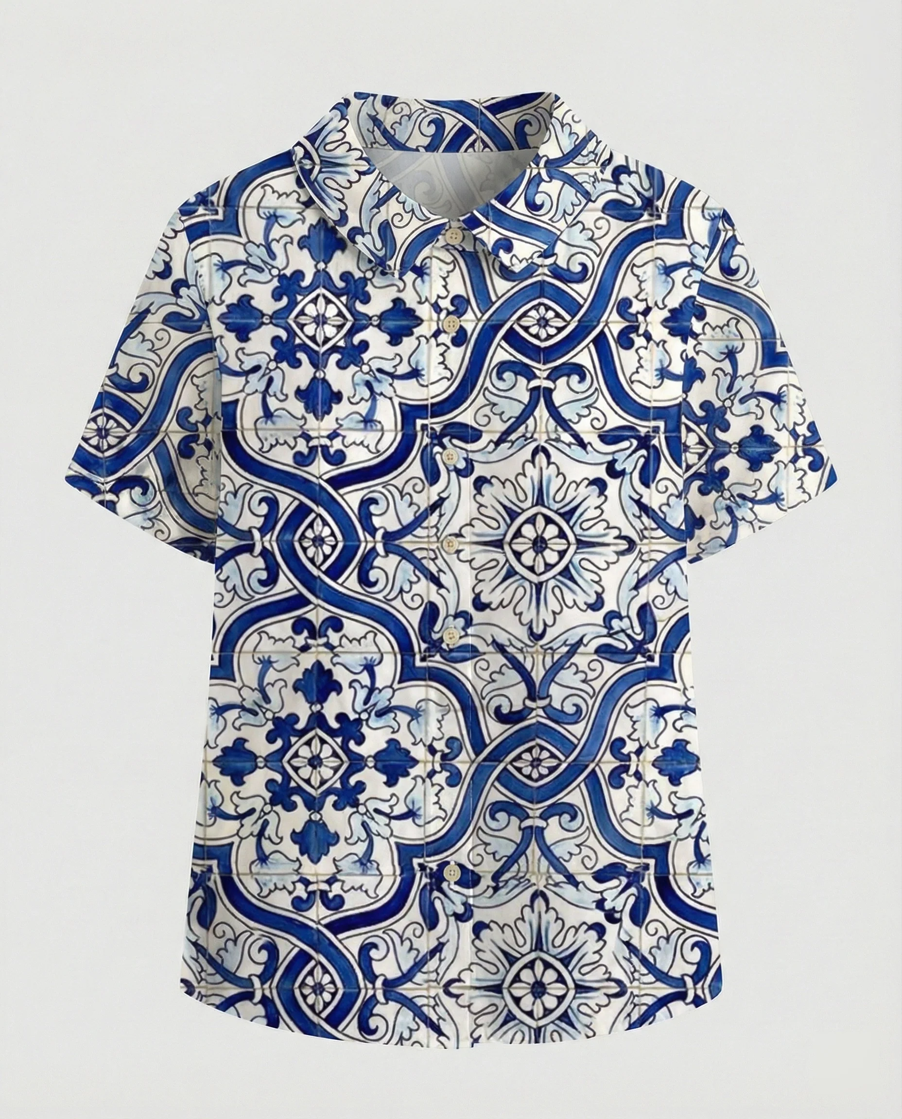 Damen Bluse Leinen Peter Pan Kragen - Image 4
