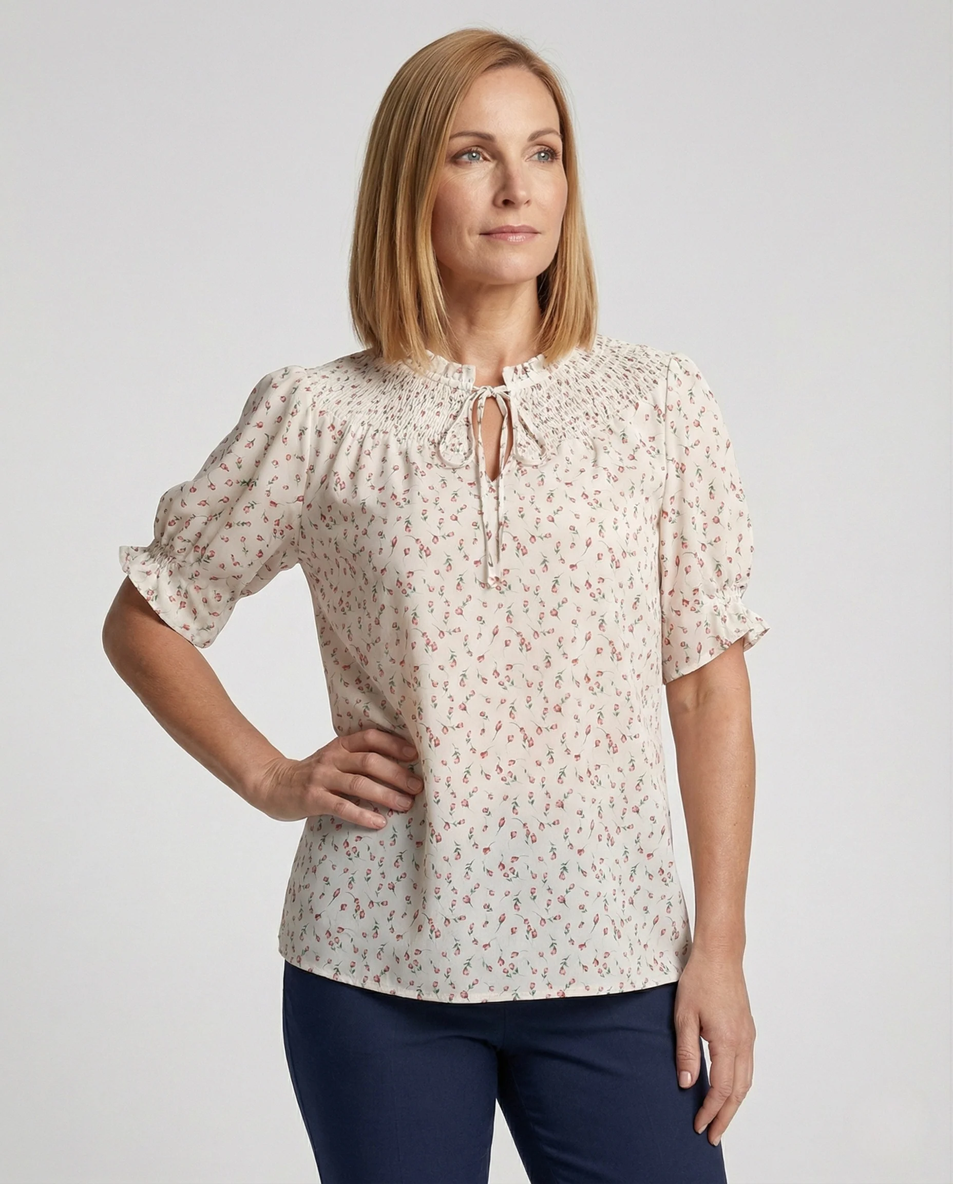 Bluse Damen Tunika Leicht - Image 2