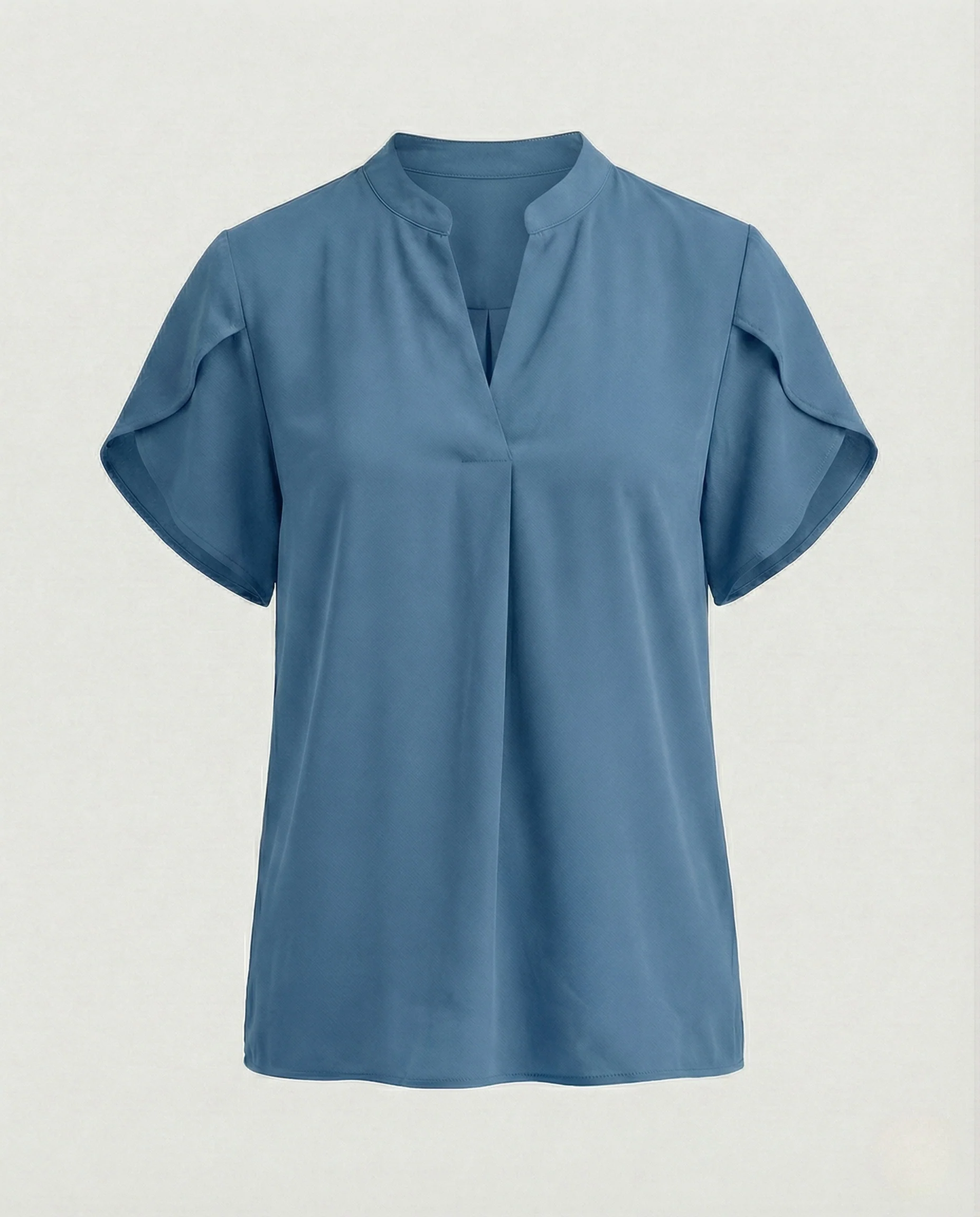 Blusentop Damen mit V-Ausschnitt und Puffärmeln - Image 10