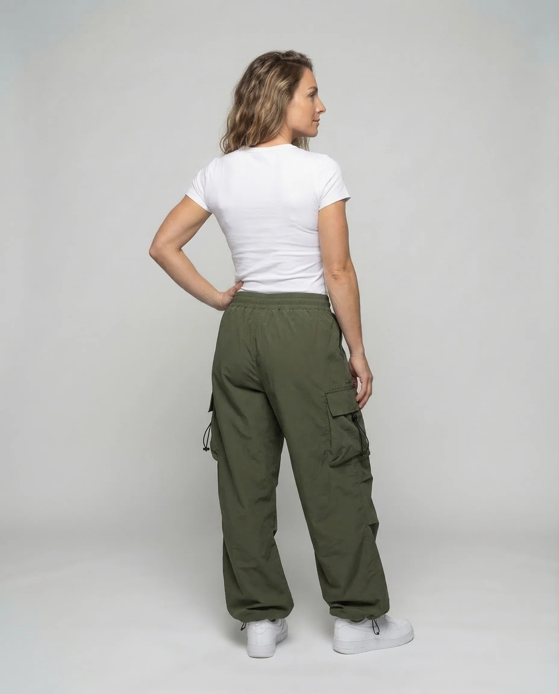 Damen Cargo Hose Leicht Weit - Image 11