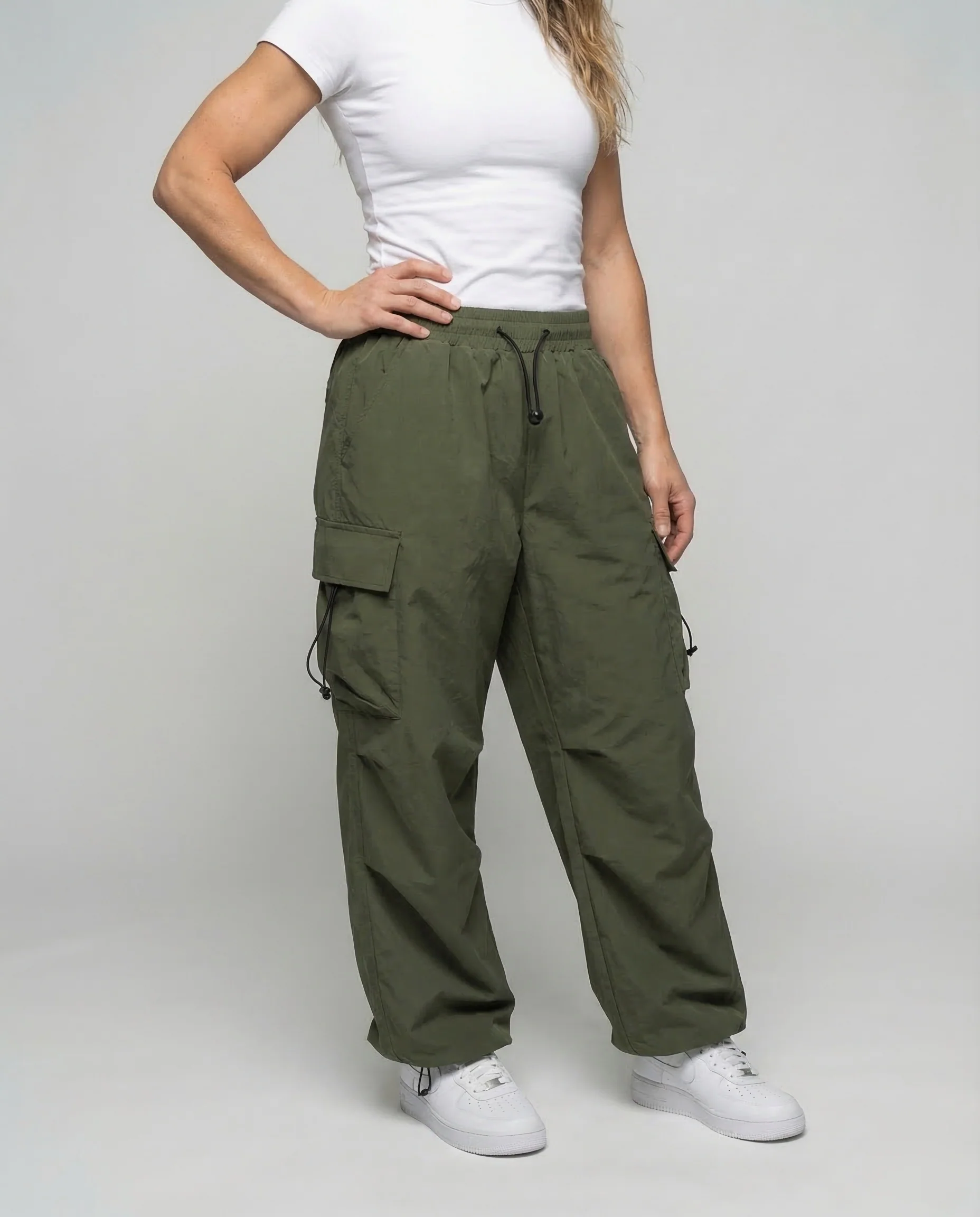 Damen Cargo Hose Leicht Weit - Image 14