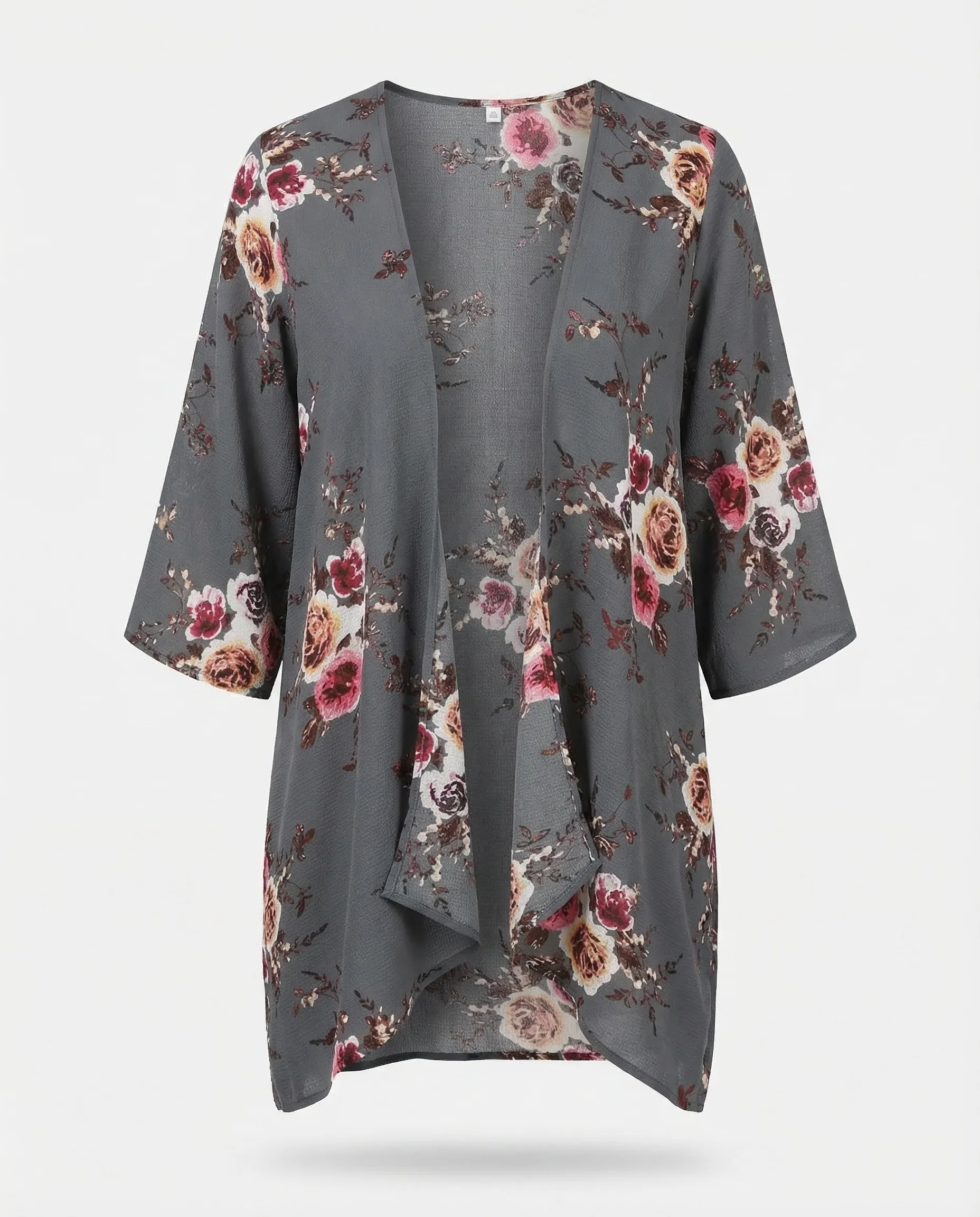 Damen Kimono Cardigan Floral - Image 6