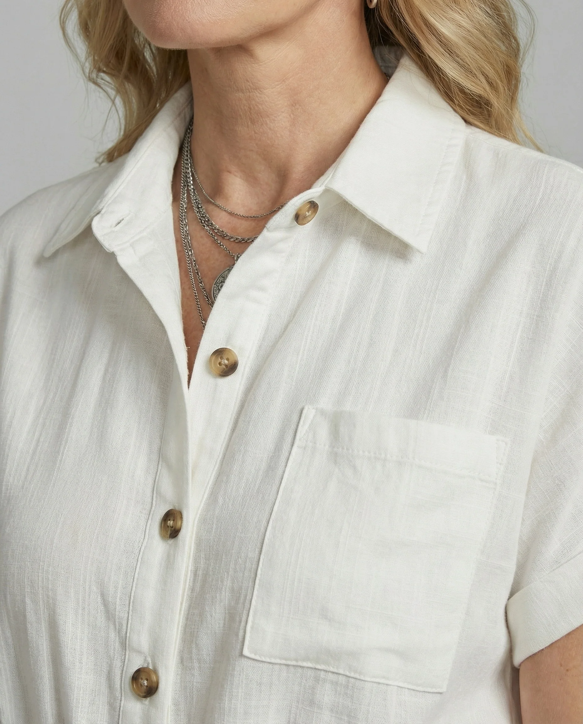 Damen Jumpsuit Palazzo mit Bindegürtel - Image 2