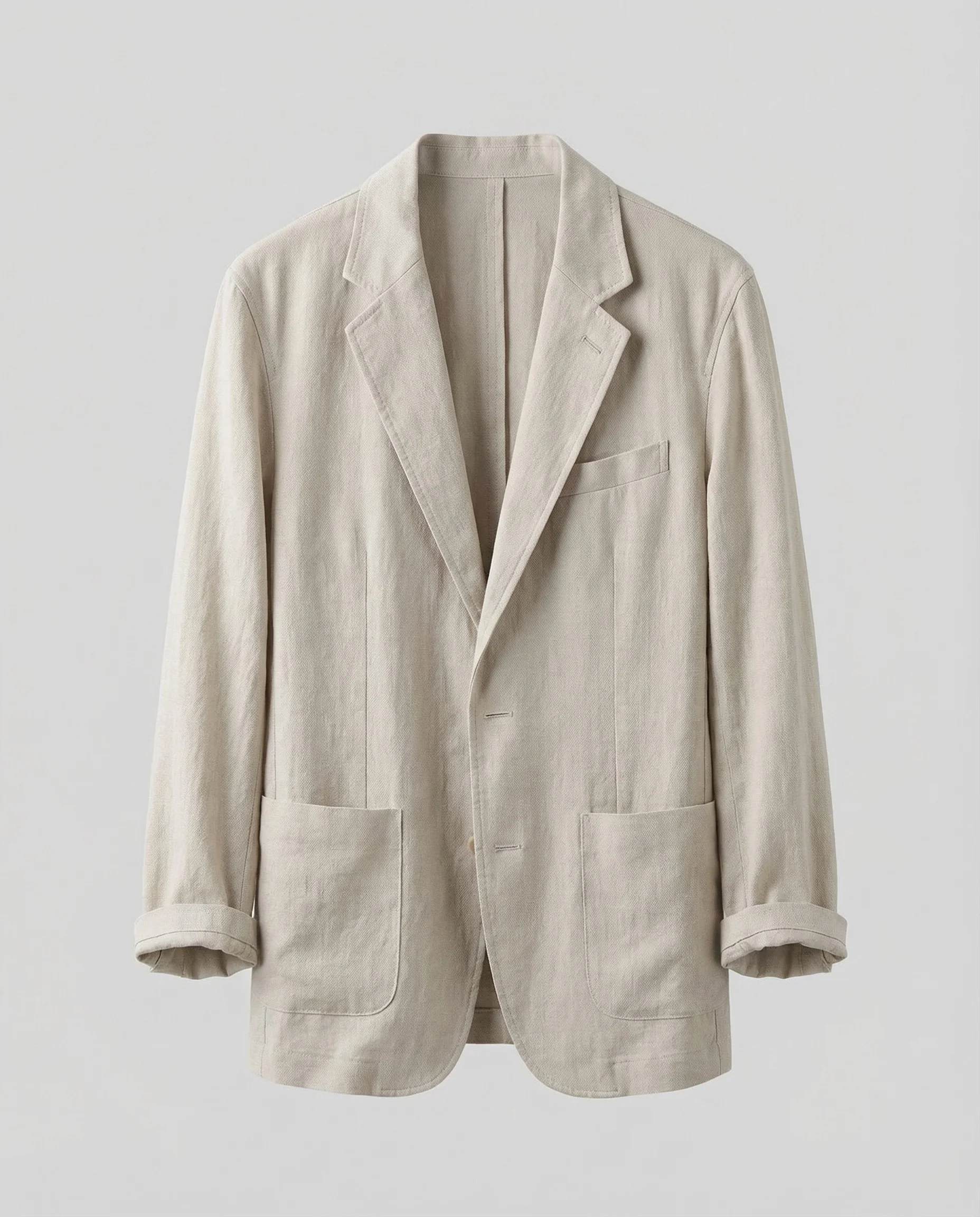 Damen Leinenblazer Revers - Image 5