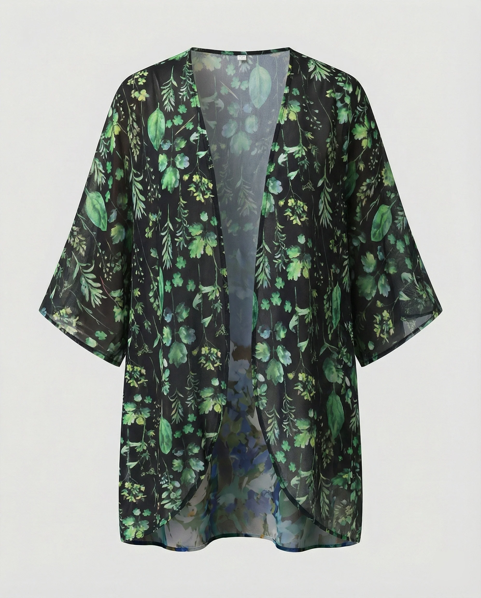 Offener Kimono Damen Floral - Image 22
