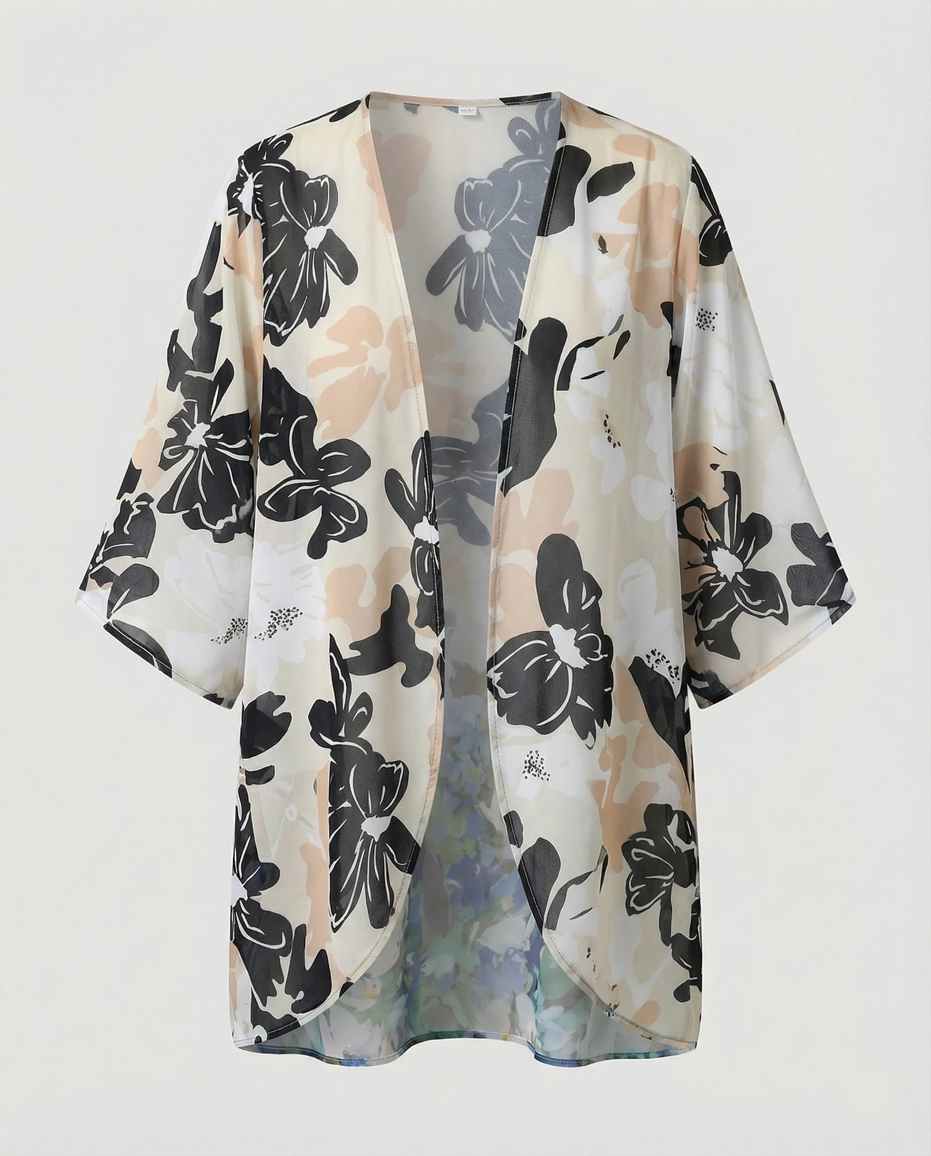 Offener Kimono Damen Floral - Image 23